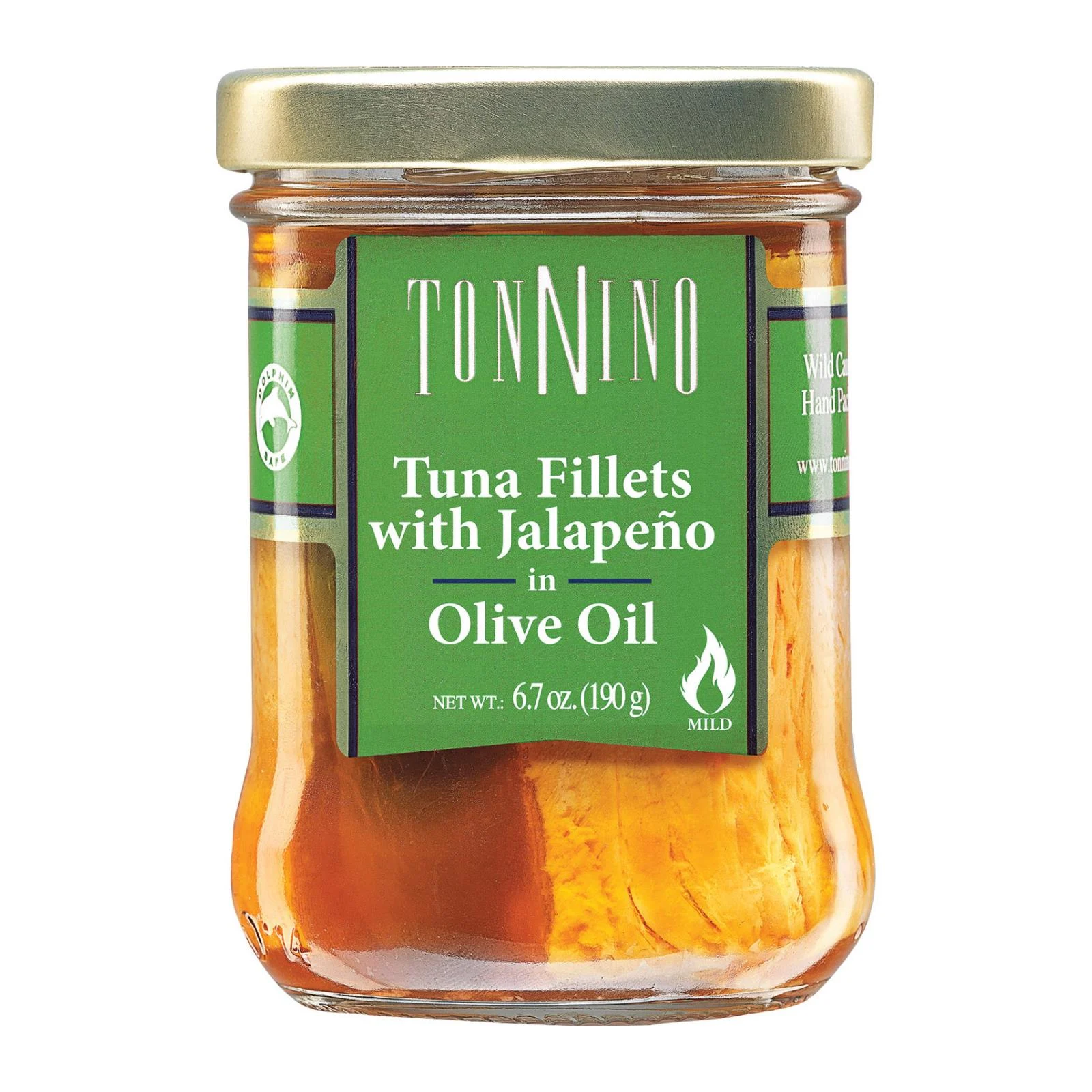 Tuna Fillets, Jalapeno, in Olive Oil, Shelf-Stable,6 - 6.7 OUNCE