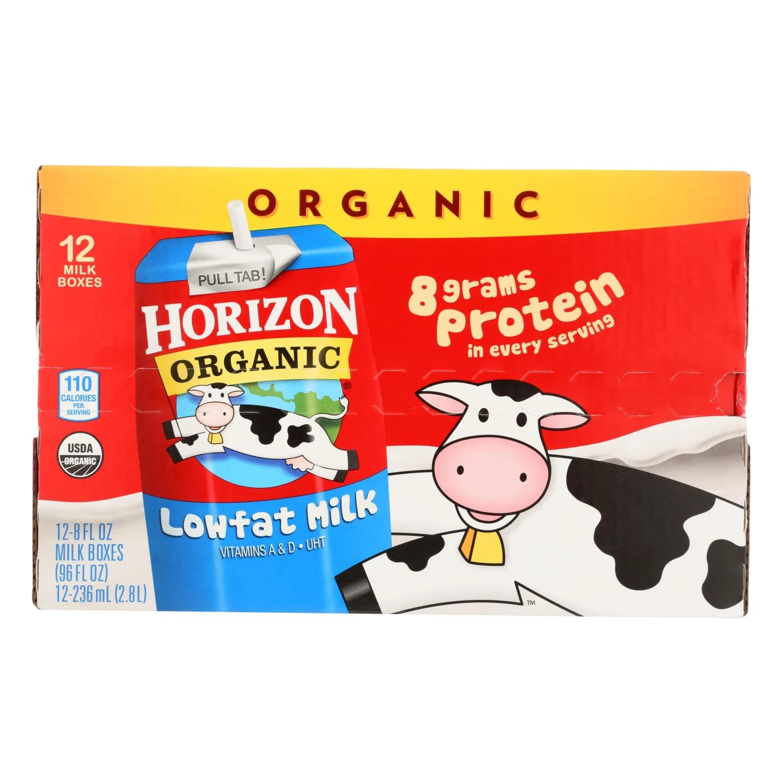 Milk, Lowfat, Single-Serve, Shelf-Stable,12 - 8 FLUID