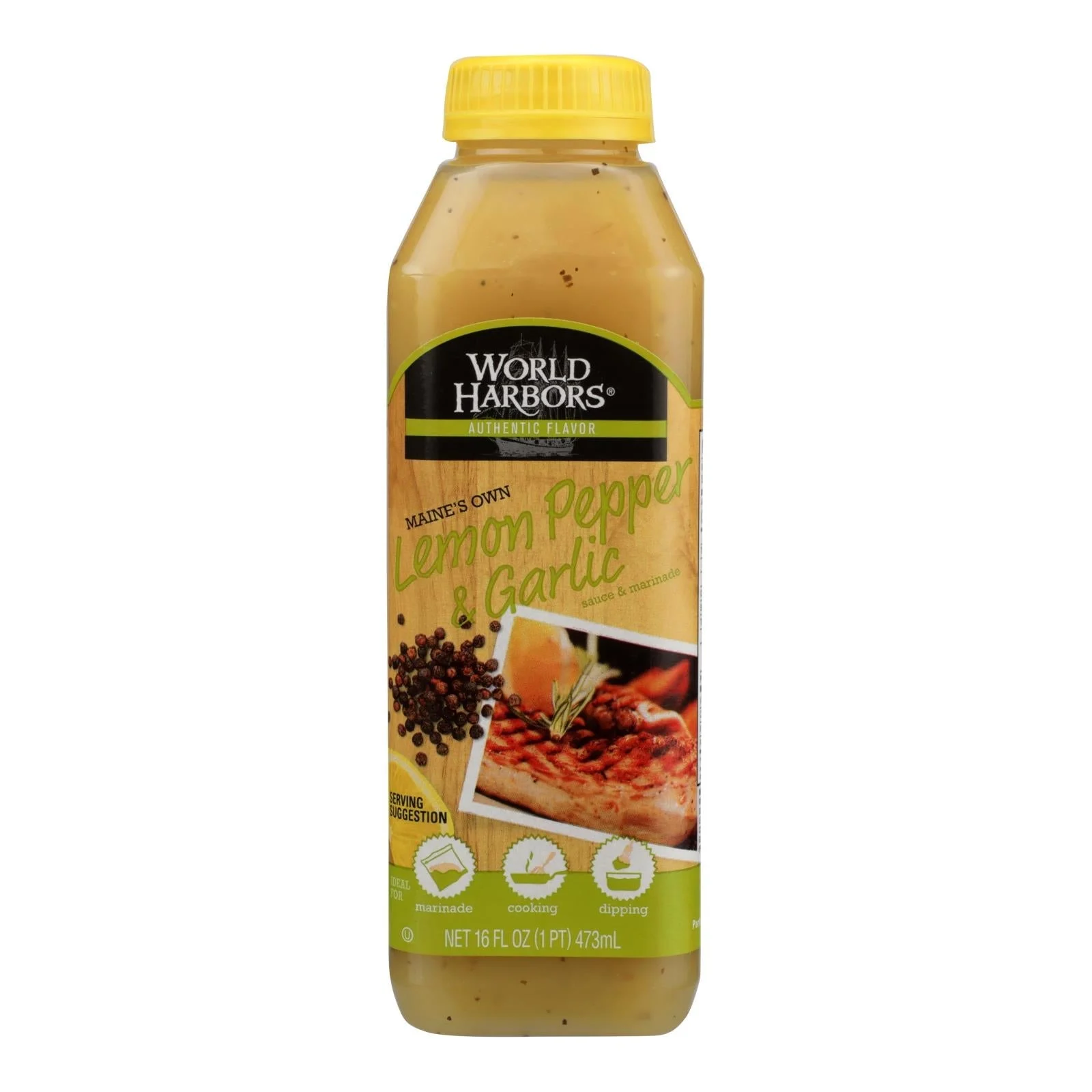 Sauce, Lemon Pepper & Garlic,6 - 16 FLUID