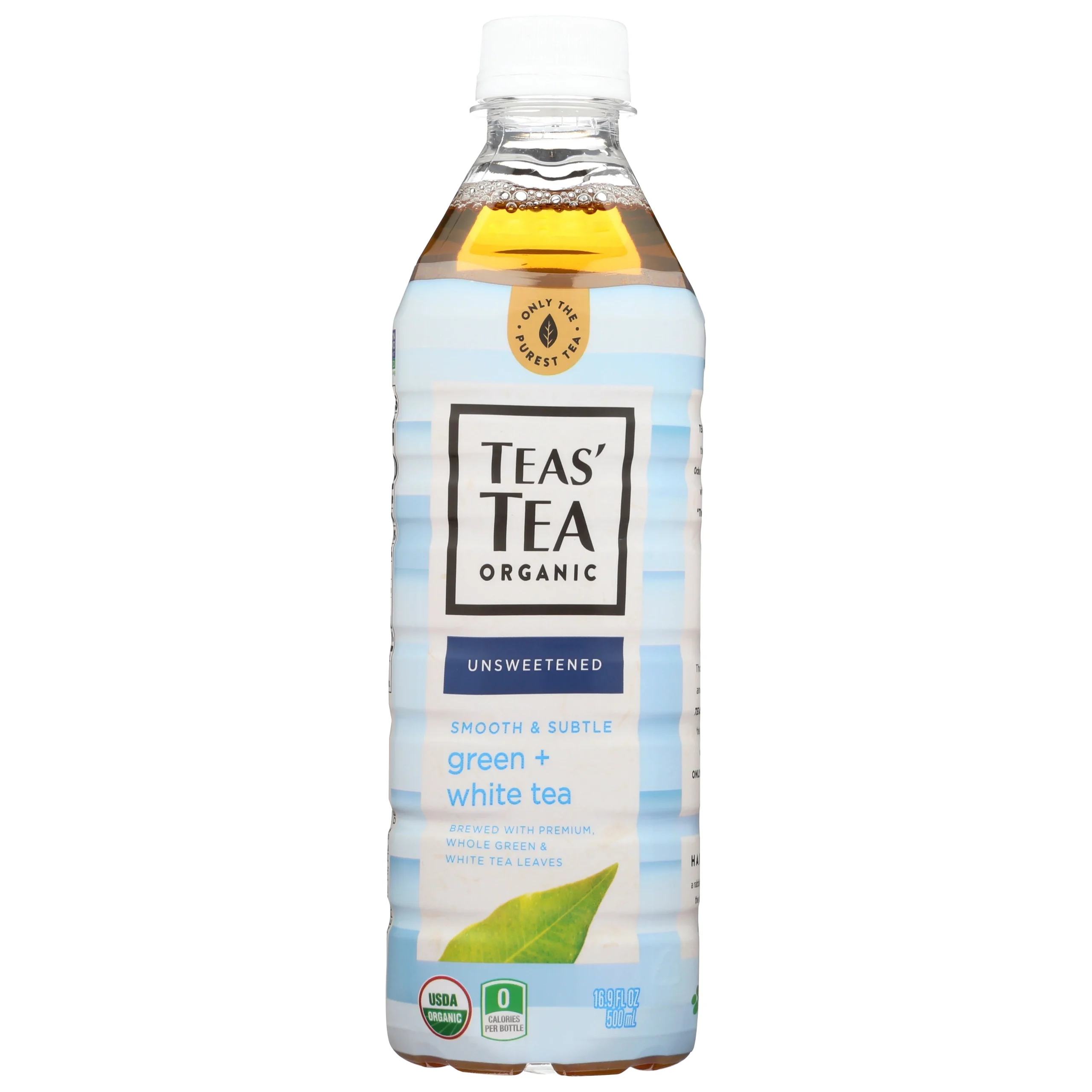 Tea, Green & White, Unsweetened, Single-Serve,12 - 16.9 FLUID