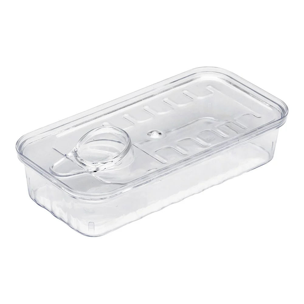 Container, 2 Ounce, Plastic, Clear, Tin Can-Design, 4 x 2 x 1 Inch,1 - 100 COUNT
