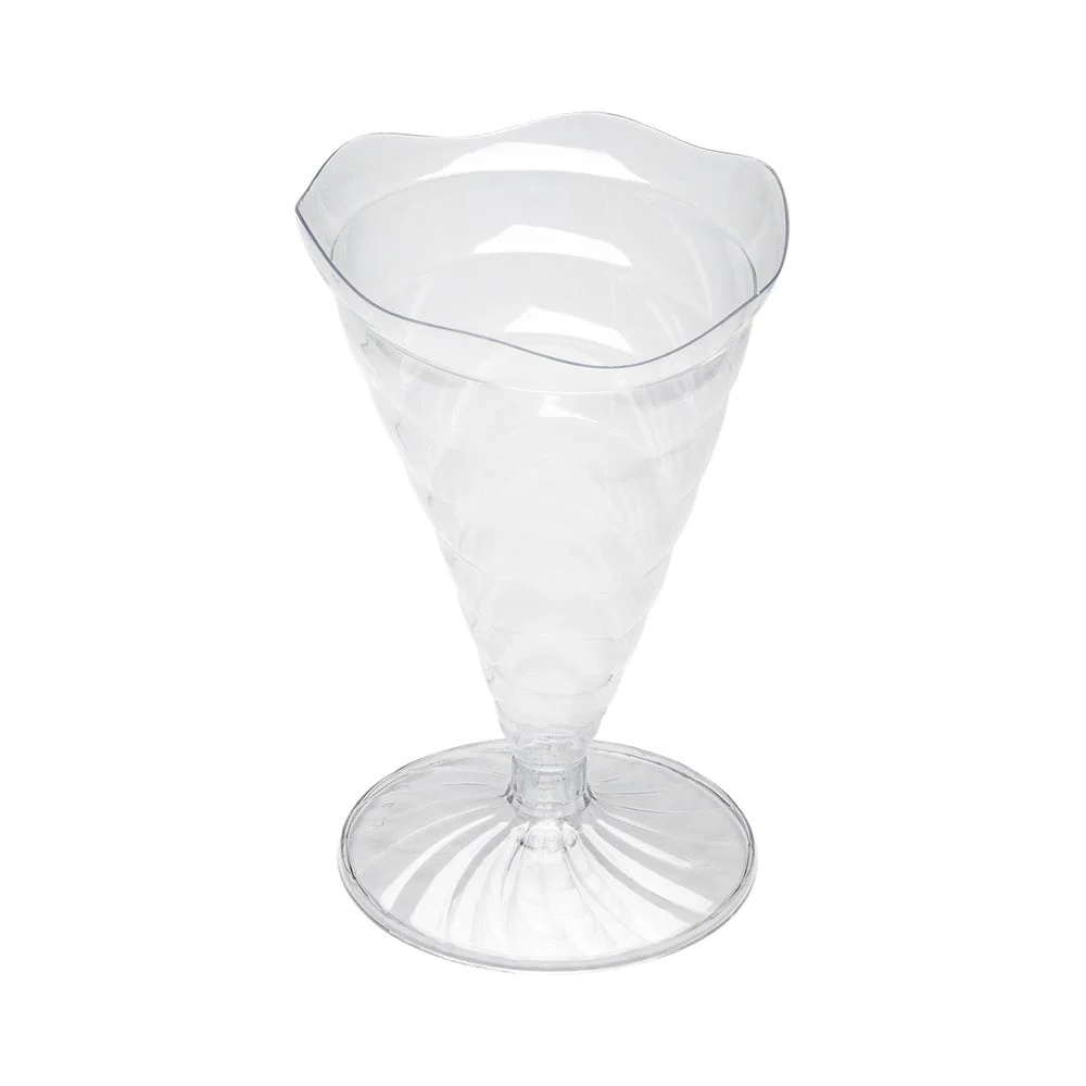 Cones, Appetizer, 3 Ounce, Plastic, Clear, 3 x 3x 4.25 Inch,1 - 100 COUNT