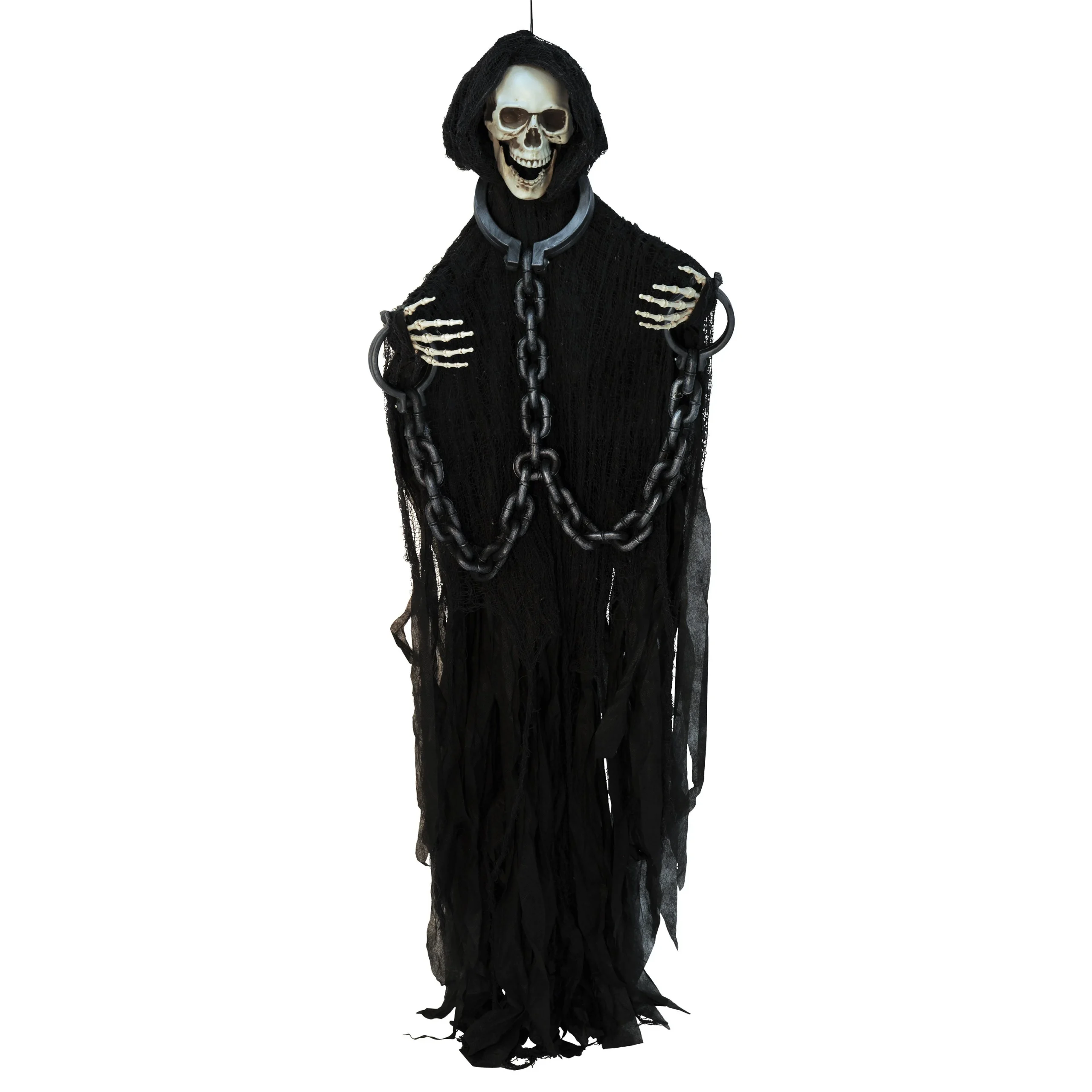 Decoration, Skeleton, Creepy Creature, Halloween, 72 Inch, with Chains & Moveable Arms, Indoor,1 - 1 EACH