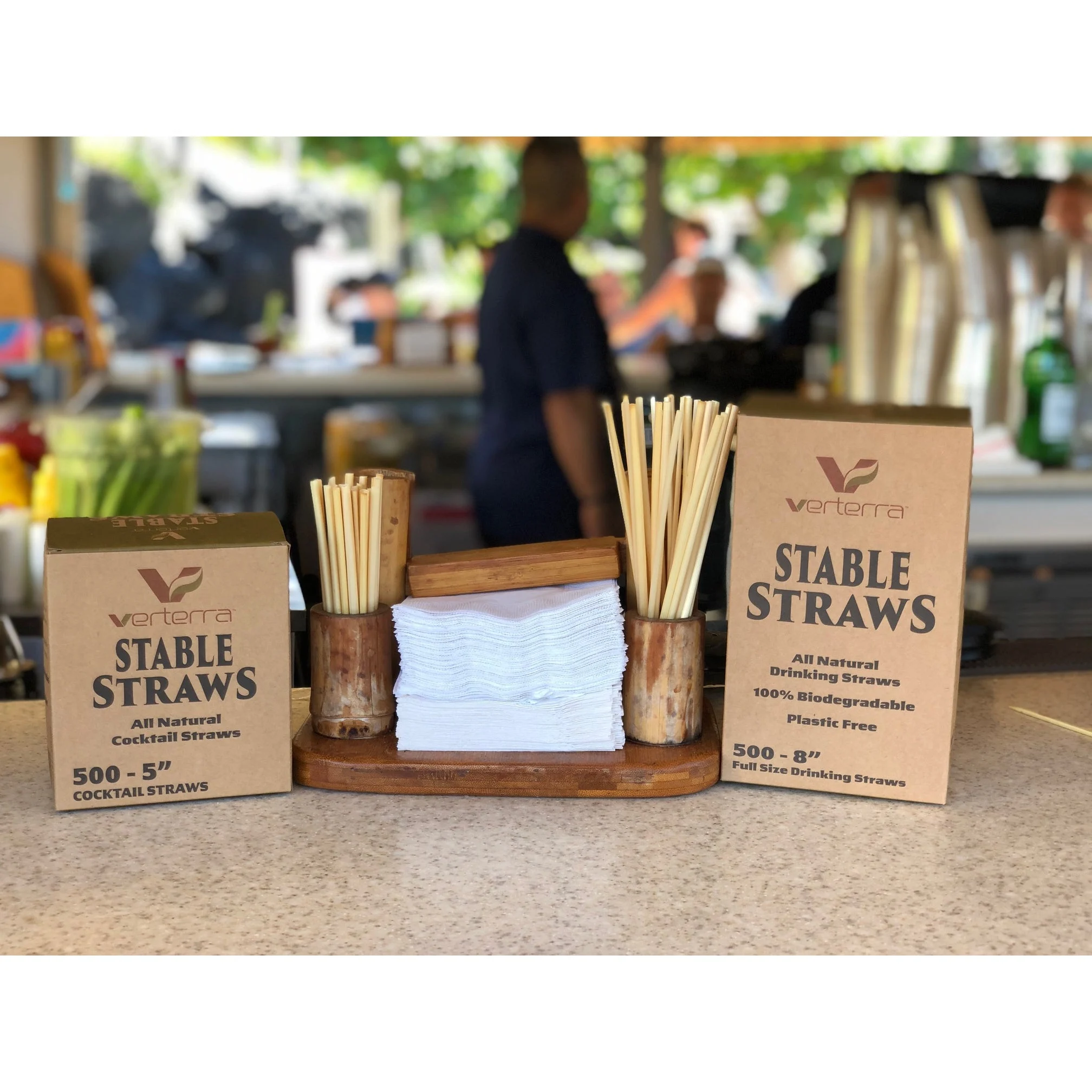 Straws, 8 Inch, Wheat Stem, Natural,4 - 500 COUNT