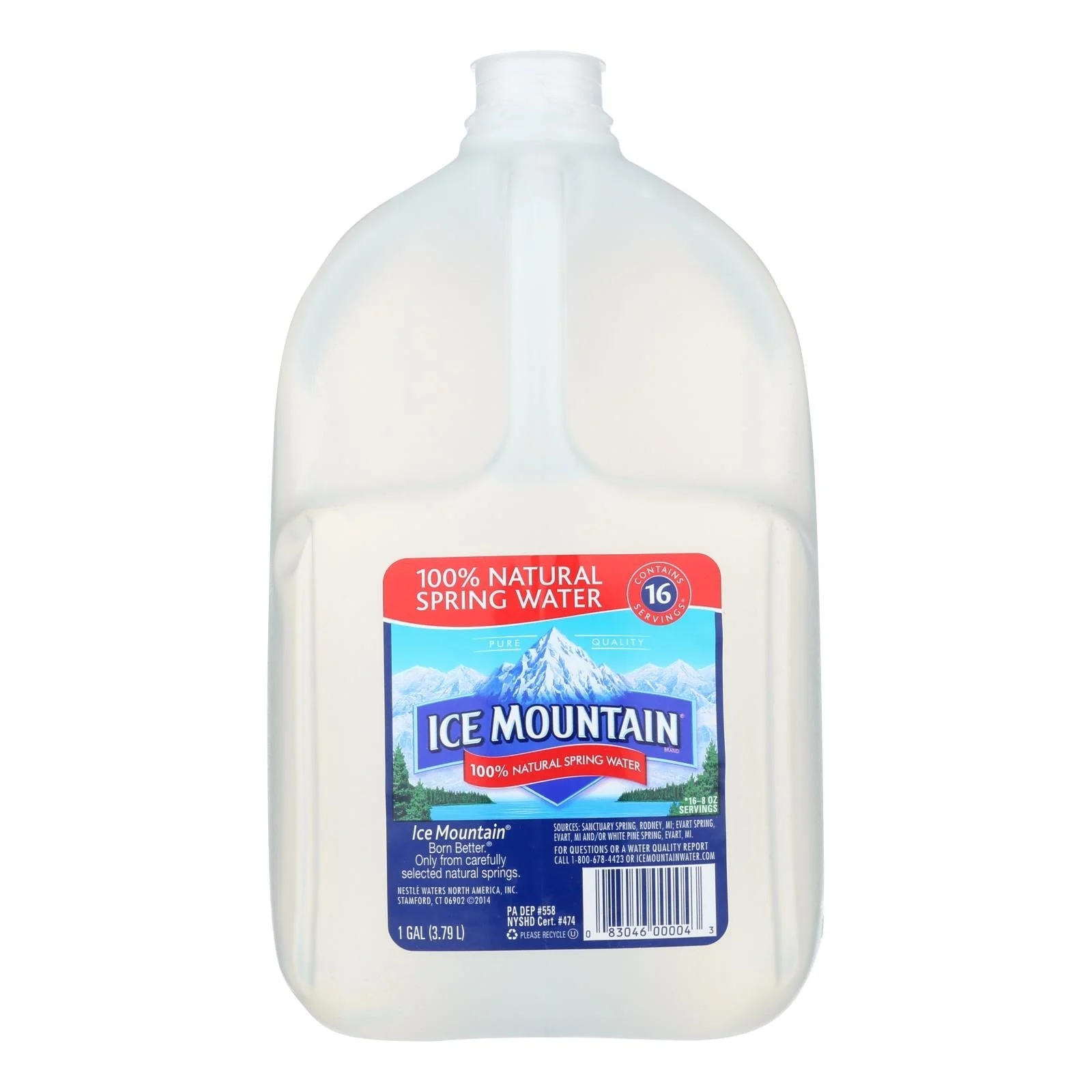 Water, Spring,6 - 1 GALLON