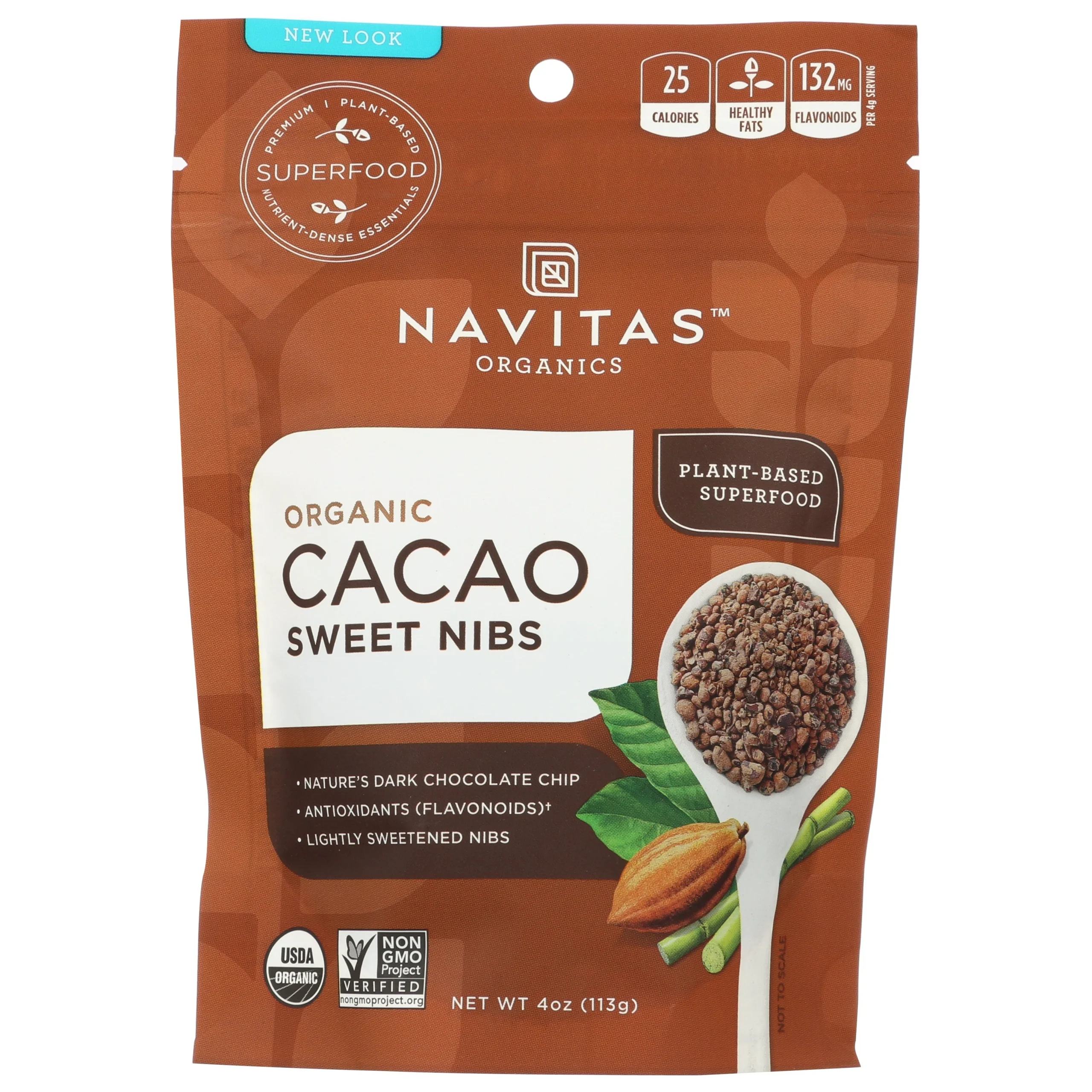 Cacao Nibs, Sweetened,12 - 4 OUNCE