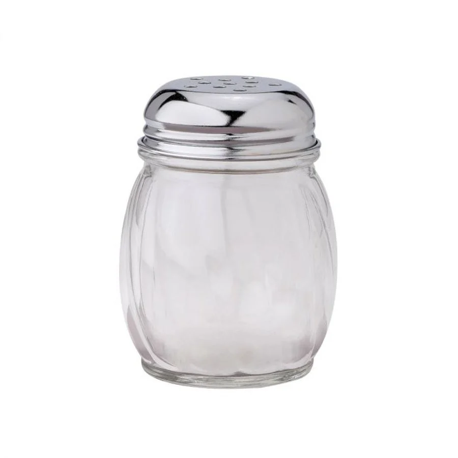 Shakers, Cheese, 6 Ounce, Glass with Metal Top,1 - 24 COUNT