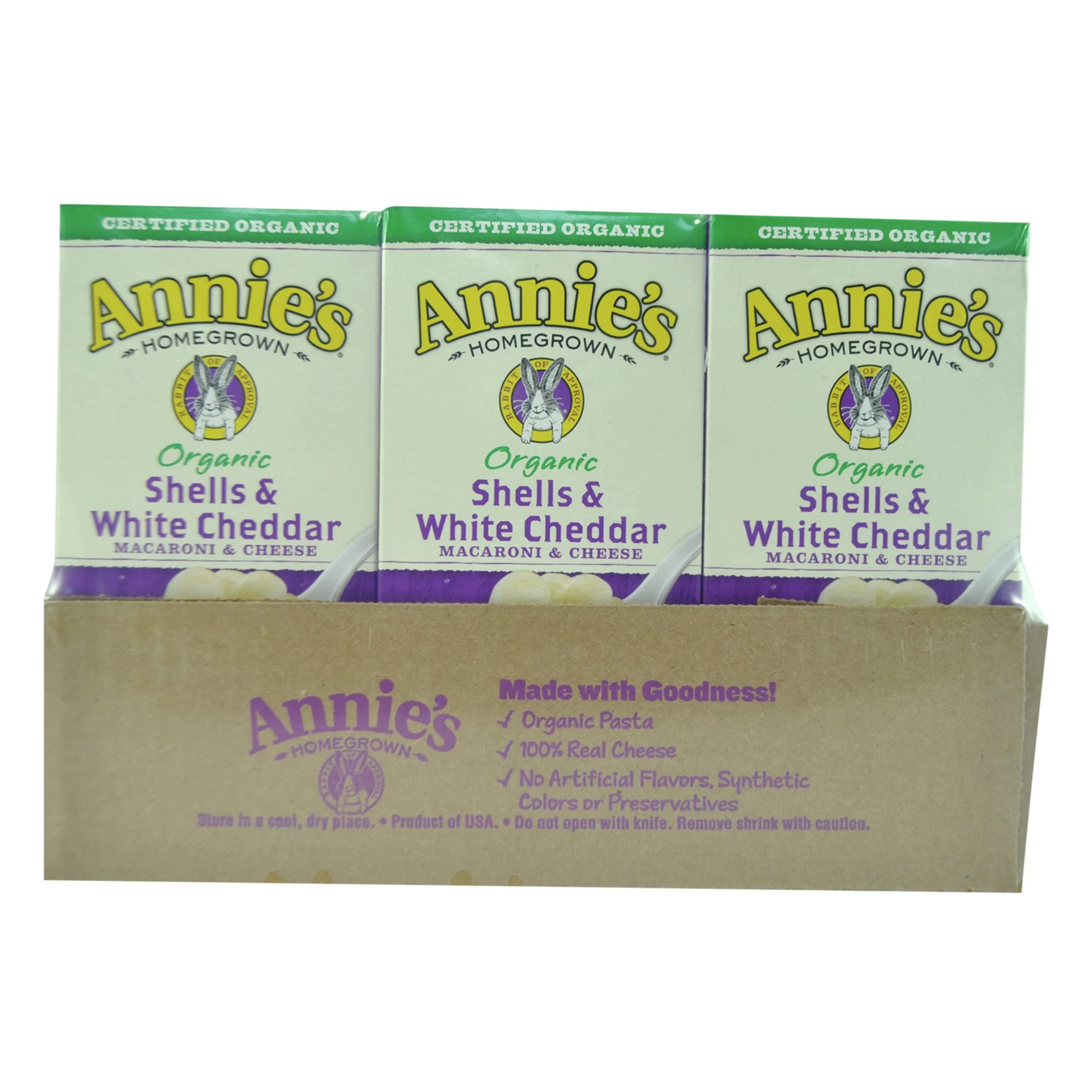 Entree, Macaroni & Cheese, White Cheddar, Shells, Dry,12 - 6 OUNCE
