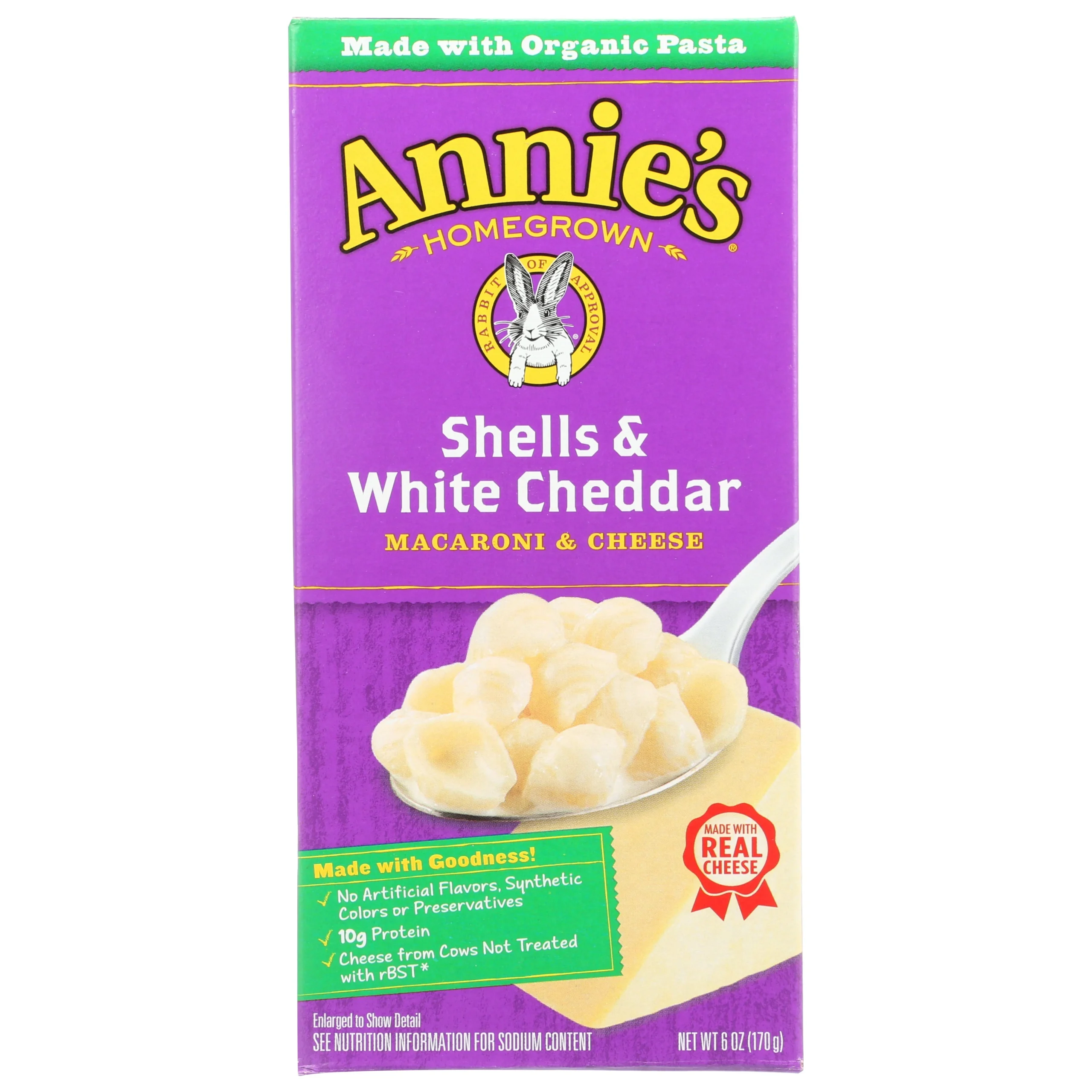 Entree, Macaroni & Cheese, White Cheddar, Dry, Shelf-Stable,12 - 6 OUNCE