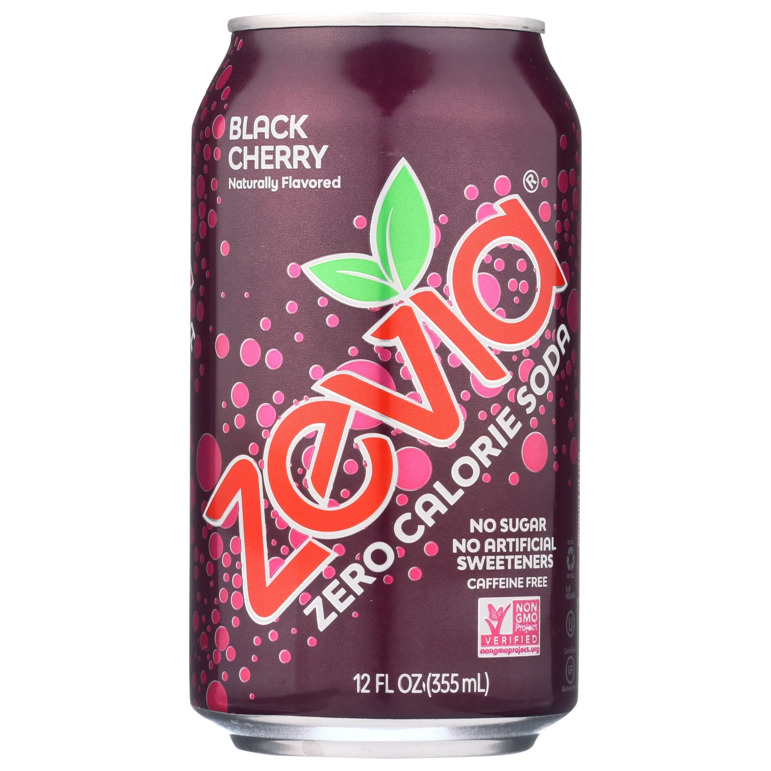Soft Drink, Black Cherry, Zero Calorie, Single-Serve, 12 Fluid Ounce,4 - 6 COUNT