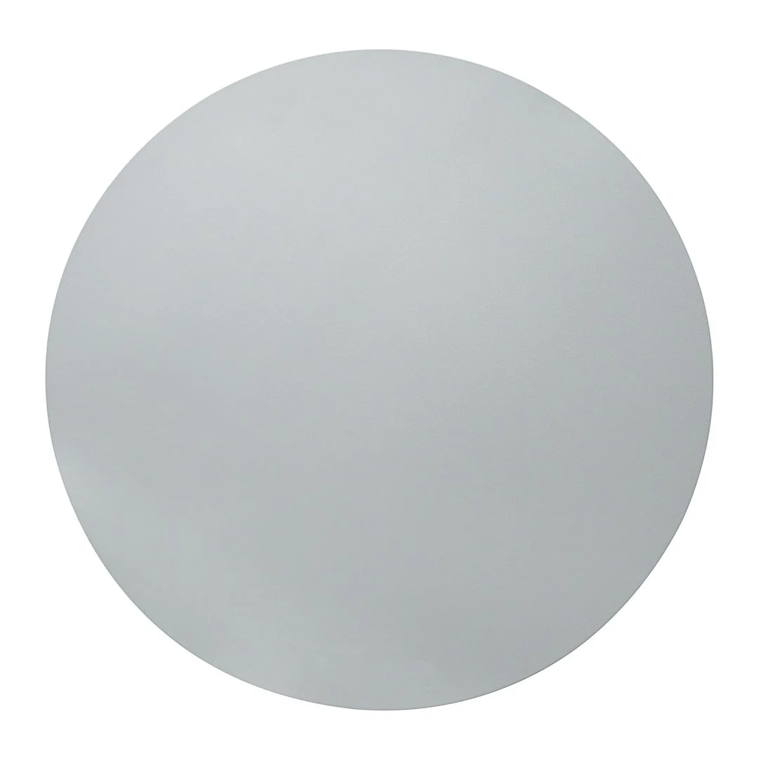 Placemats, 15 Inch, Vinyl, Gray, Round,1 - 6 COUNT