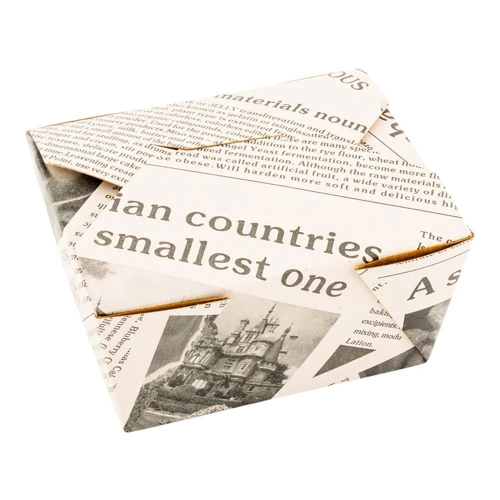 Containers, Take-Out, Bio Tek 30 Ounce, Paper, Newsprint, 5 x 4 x 2.50 Inch, #1, Rectangular,50 - 1 EACH