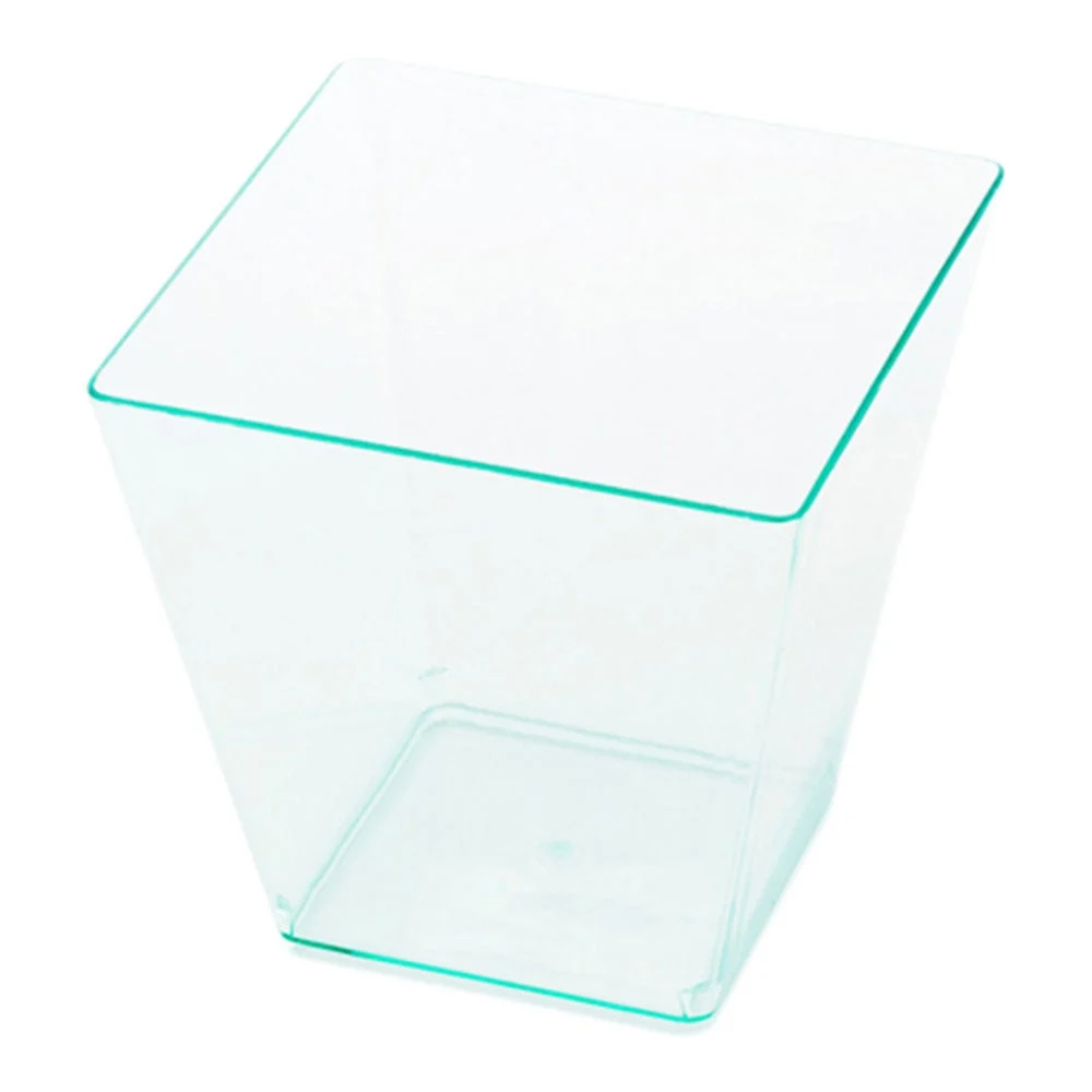 Cups, 8 Ounce, Plastic, Sea Green, Square, Large Kova,1 - 20 COUNT