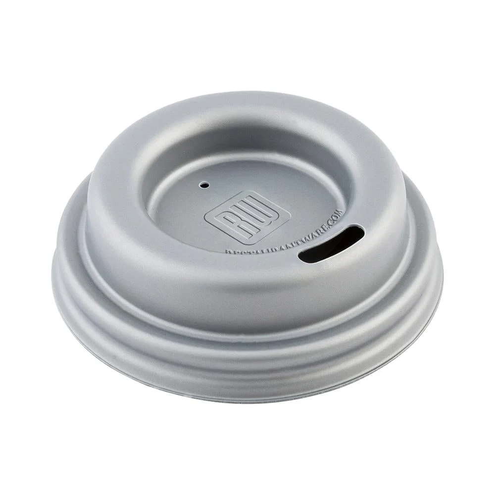 Lids, Dome, Sip-Thru, Plastic, Pewter Gray, for 4 Ounce Cups,1 - 25 COUNT