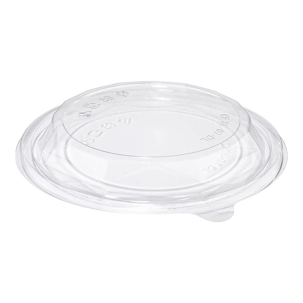 Lids, Low Dome, Plastic, Clear, Fits 24 & 32 Ounce To-Go Bowls, Compostable,1 - 125 COUNT