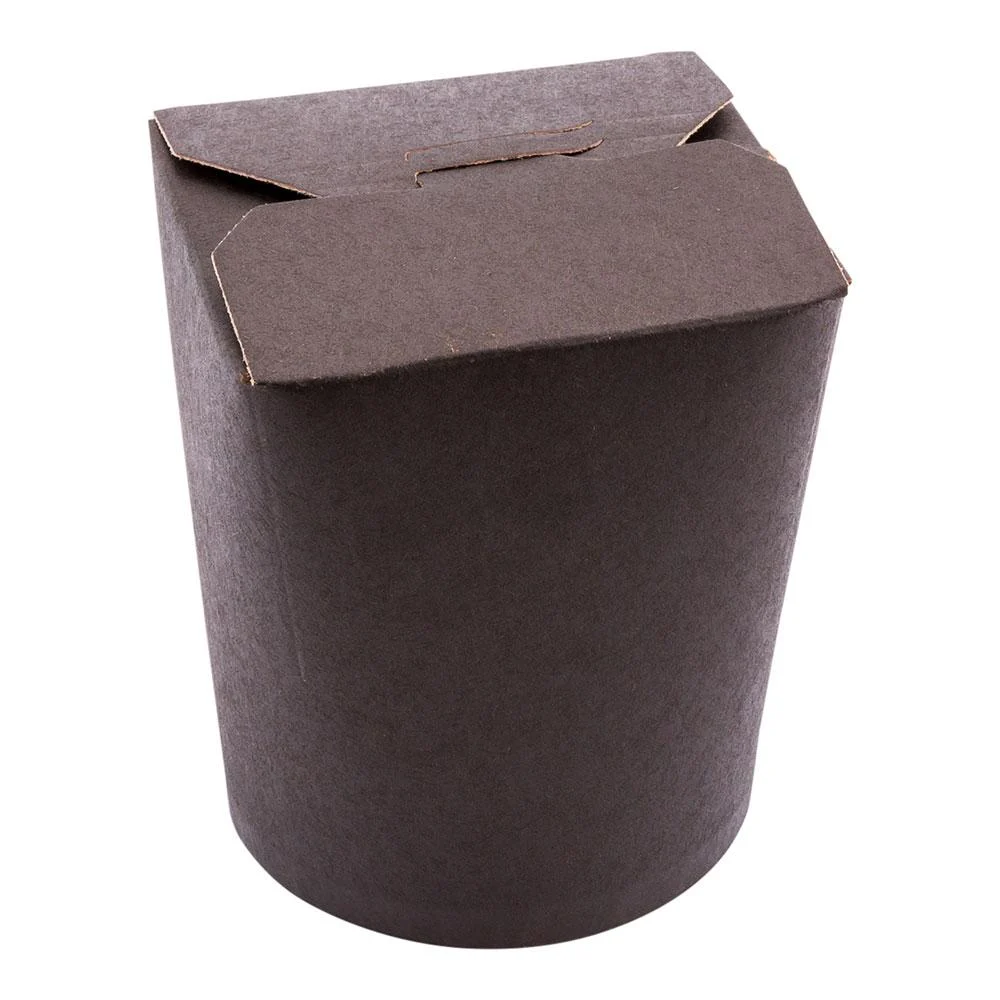Containers, Noodle Take-Out, 16 Ounce, Paper, Black, Round,1 - 50 COUNT