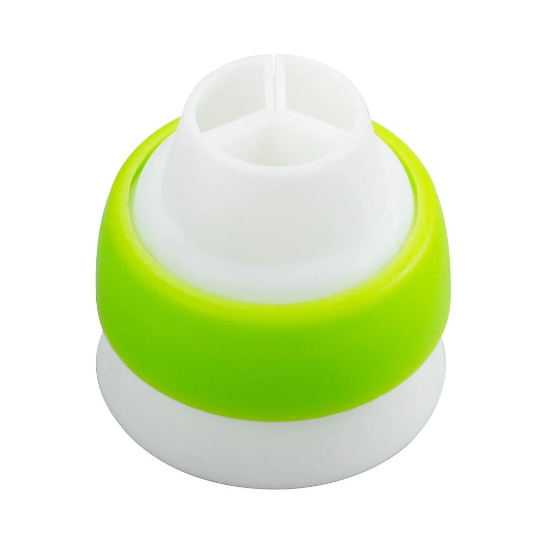 Piping Tip Coupler, Russian, Plastic, Tri-Color,1 - 1 EACH