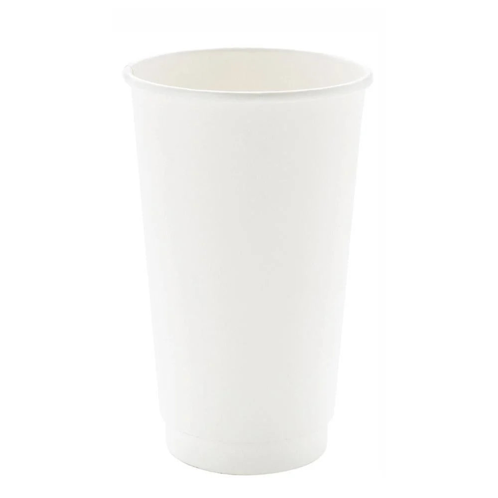 Cups, Hot, 16 Ounce, Paper, White, Double Wall,1 - 25 COUNT