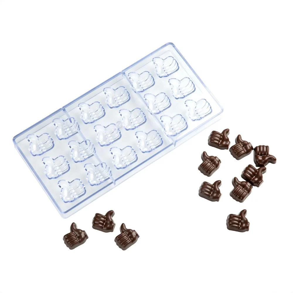 Mold, Candy, 18-Compartment, Thumbs Up, Pastry Tek Polycarbonate,1 - 1 EACH