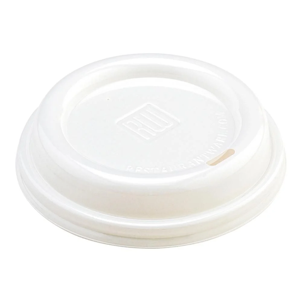 Lids, Dome, Sip-Thru, Plastic, White, for 8/12/16/20 Ounce Cups,1 - 25 COUNT