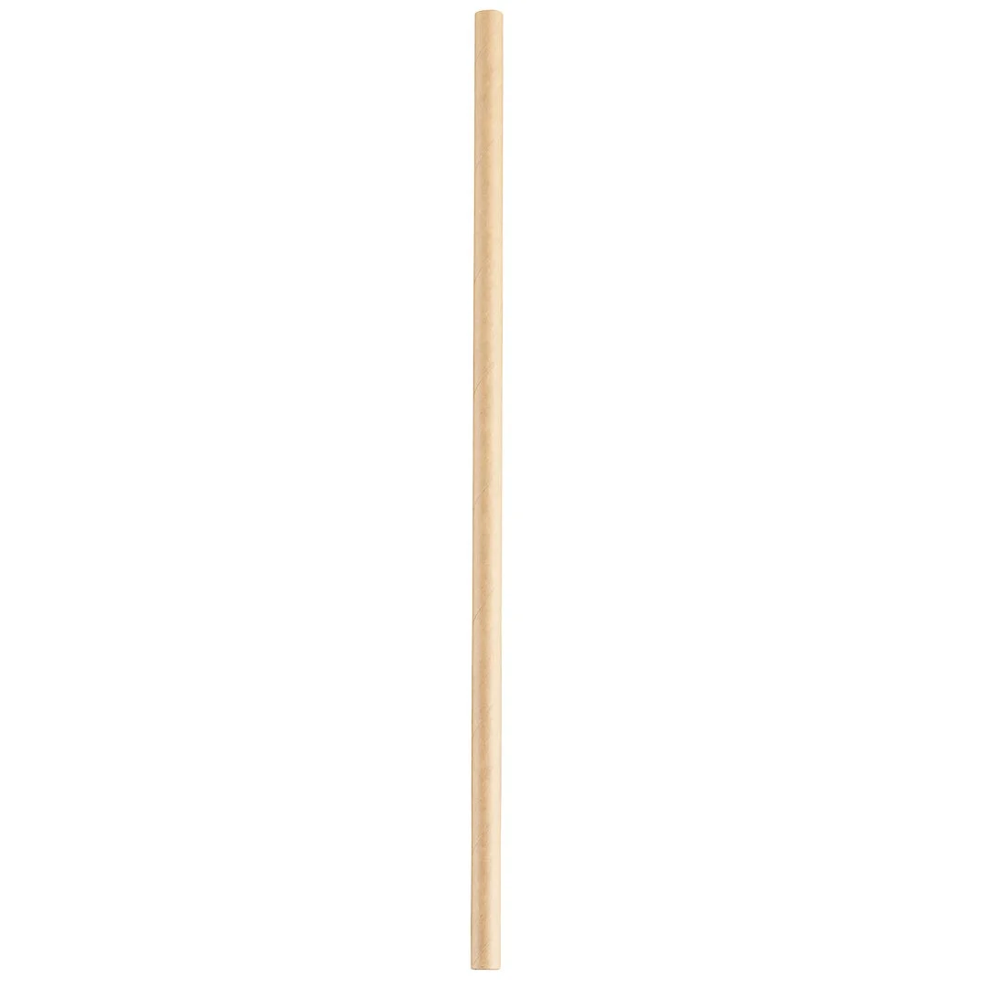 Straws, 10 Inch, Paper, Kraft, Wrapped, Biodegradable,1 - 1000 COUNT