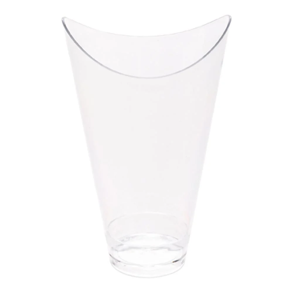 Cups, Mezzaluna, Mini 3 Ounce, Plastic, Clear, 3.25 x 2 x 1.50 Inch,1 - 25 COUNT