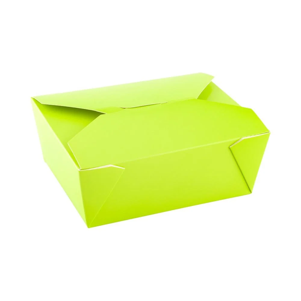 Containers, Take-Out, 98 Ounce, Paper, Green, Rectangular, 8.5 x 6.25 x 3.5 Inch,1 - 50 COUNT