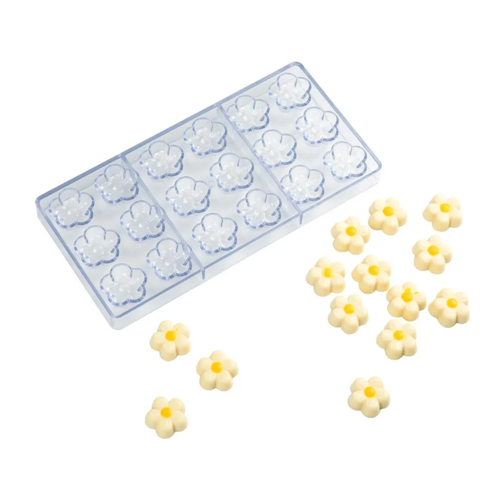 Mold, Candy, 18-Compartment, Flower, Pastry Tek Polycarbonate,1 - 1 EACH