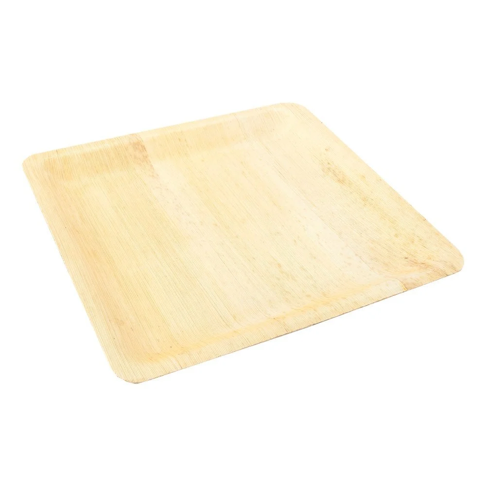 Plates, Dinner, 9.75 Inch, Bamboo, Natural, Square,1 - 10 COUNT