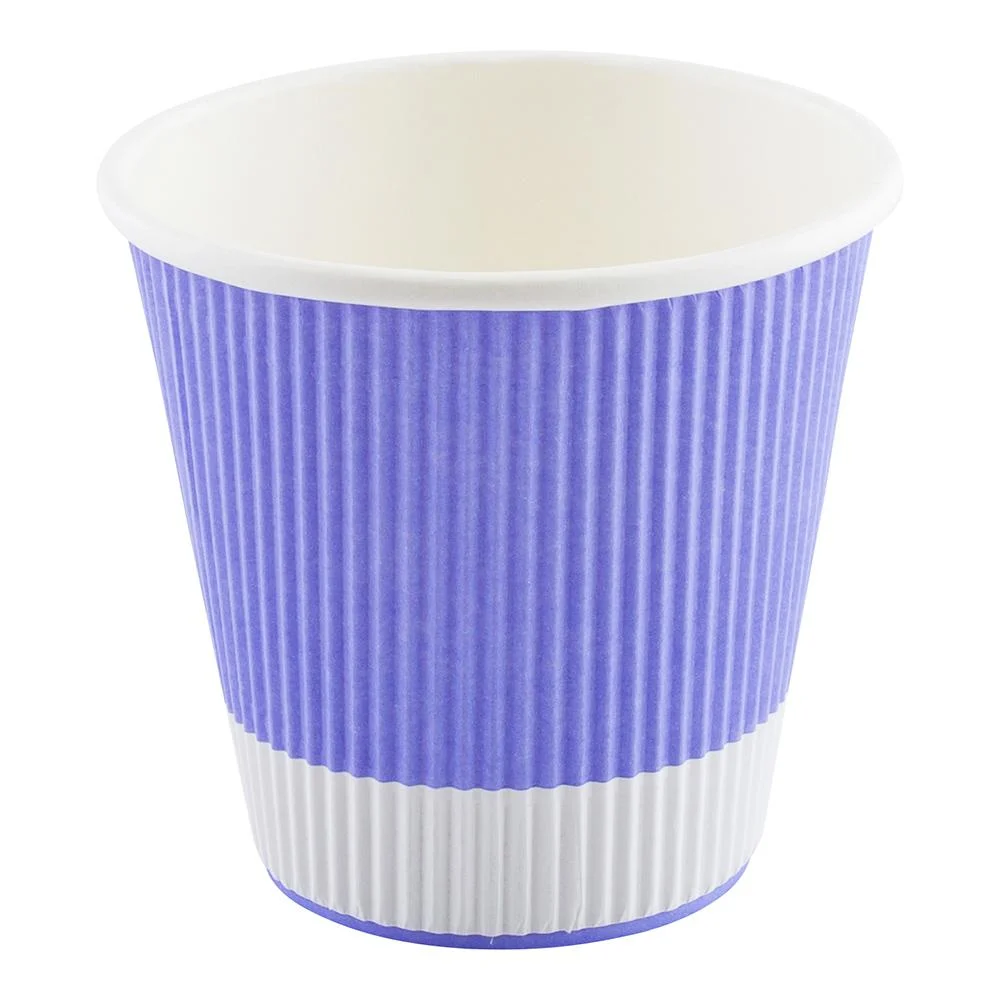 Cups, Hot, 8 Ounce, Paper, Light Purple, Ripple Wall,1 - 25 COUNT