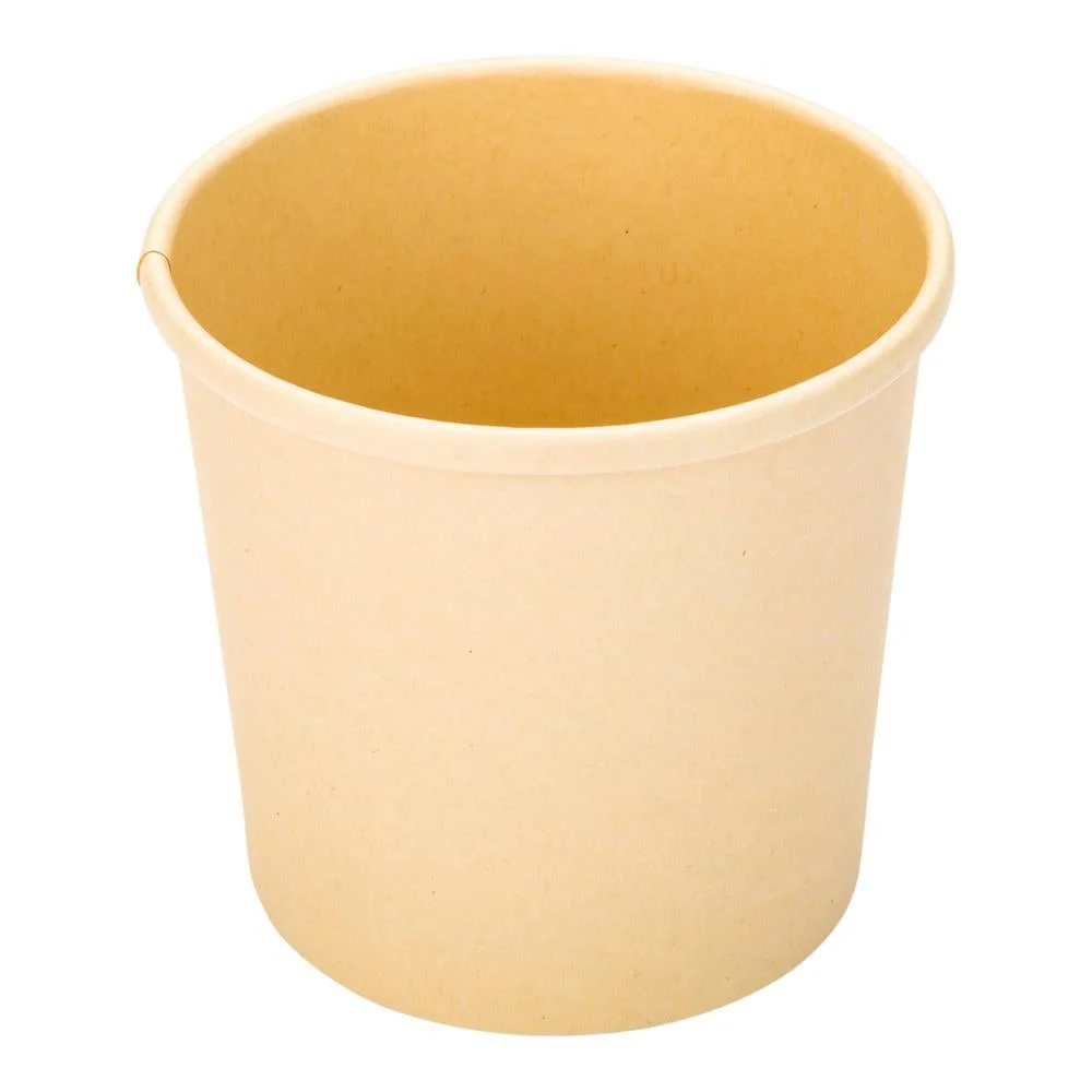 Containers, Soup, 12 Ounce, Bamboo Paper, Natural, Round,1 - 25 COUNT