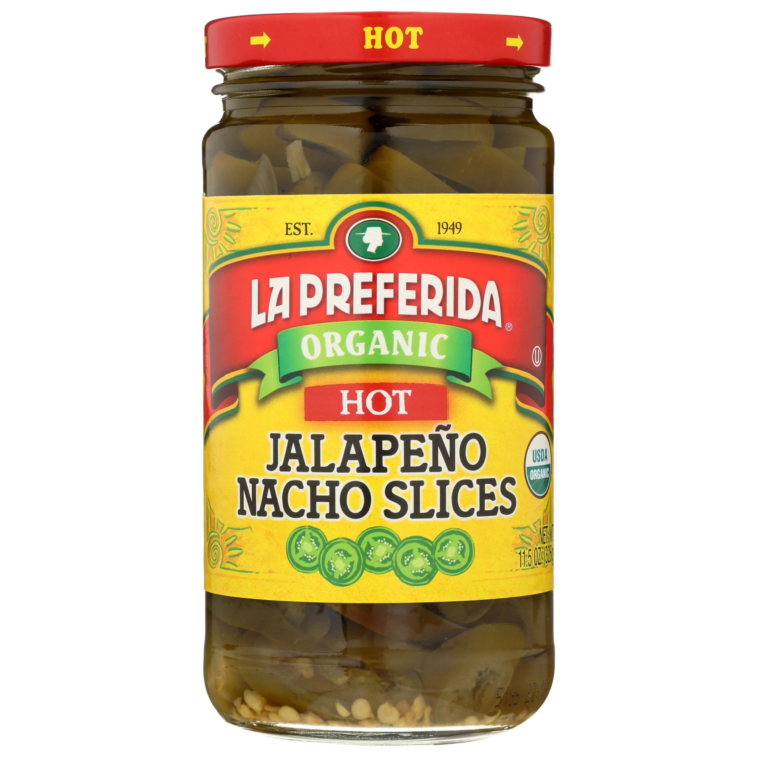 Peppers, Jalapeno, Nacho Sliced, Hot,12 - 11.5 OUNCE