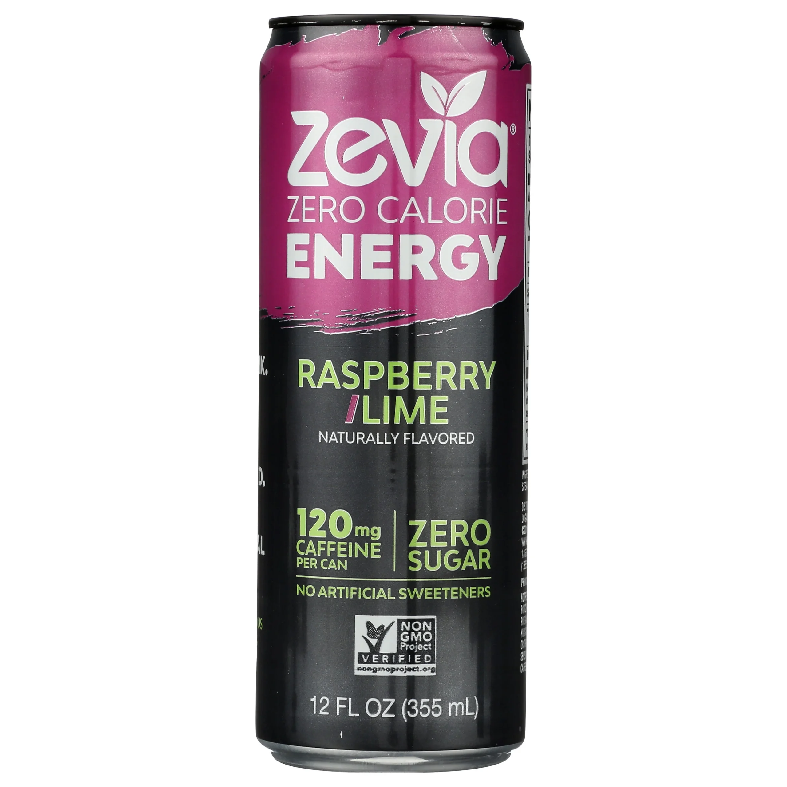 Energy Drink, Raspberry & Lime, Zero Calorie, Single-Serve,12 - 12 FLUID