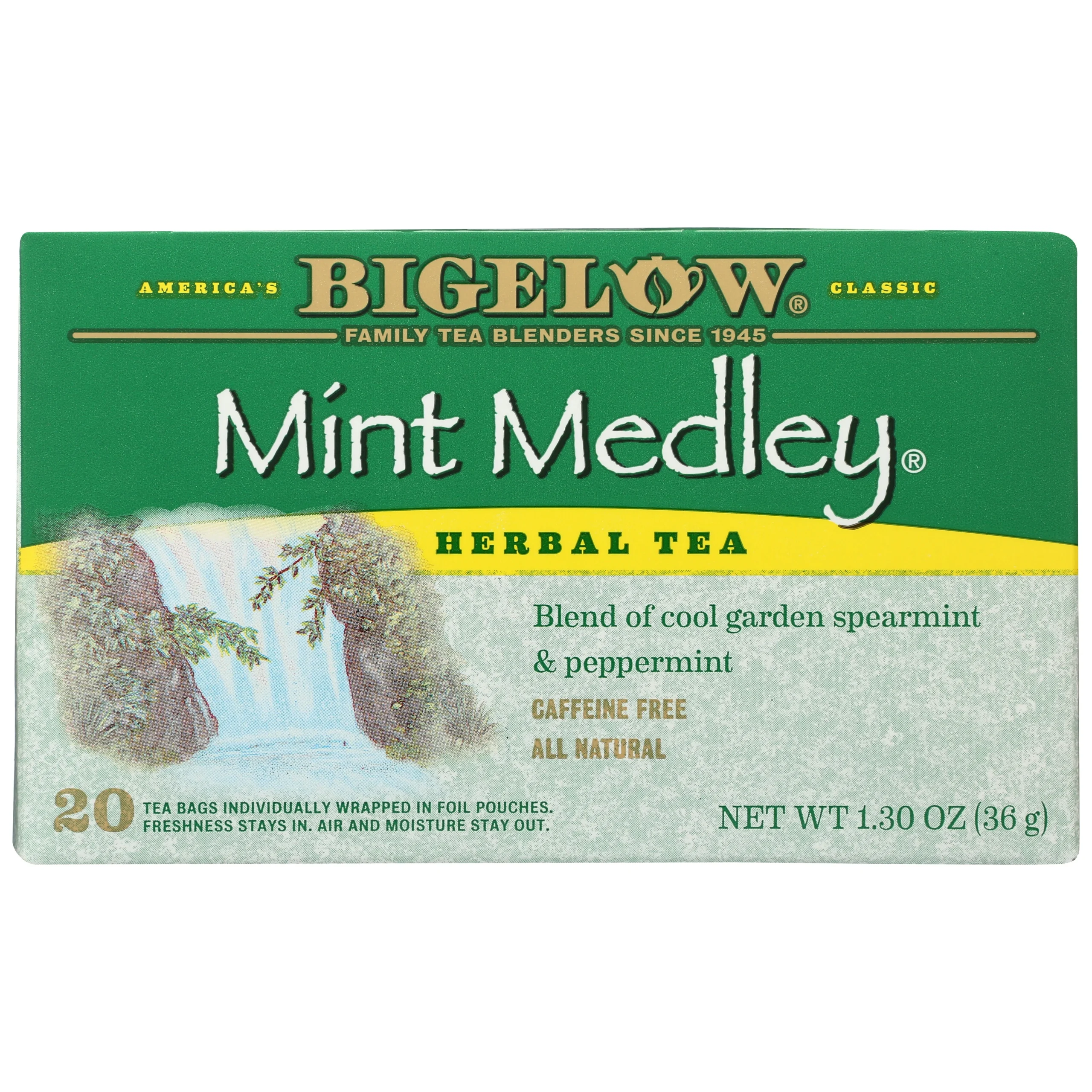 Tea, Herbal, Mint Medley, Individually Wrapped with String,6 - 20 COUNT