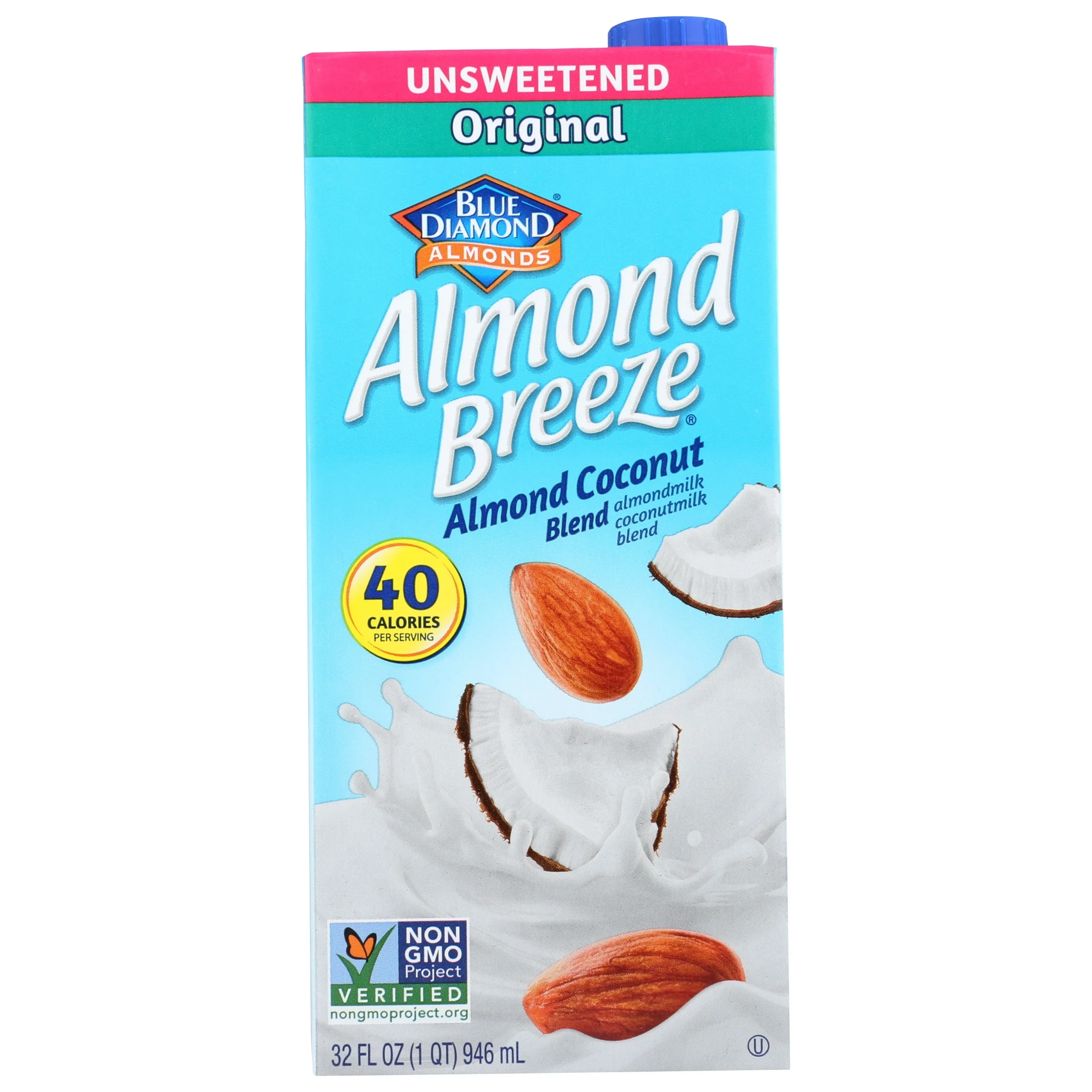 Milk, Almond & Coconut, Unsweetened Original, Shelf-Stable,12 - 32 OUNCE