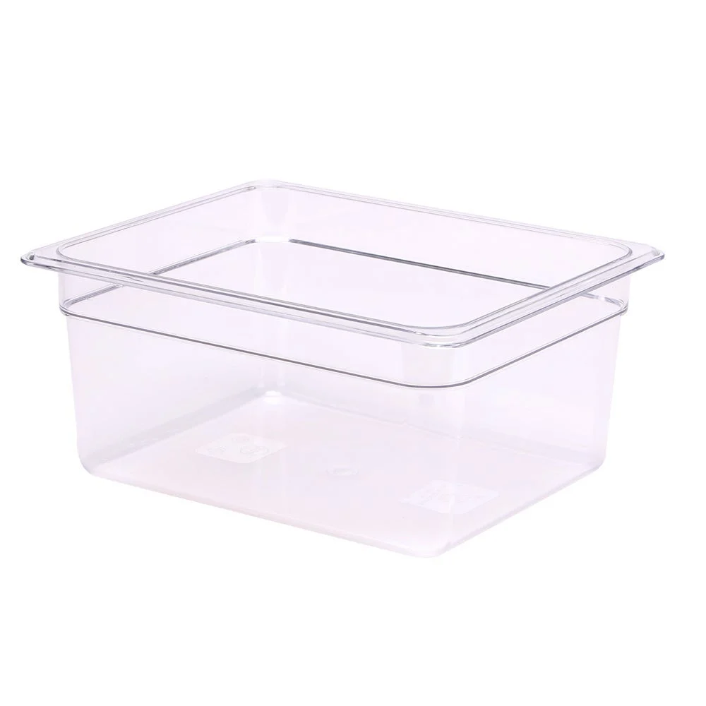 Pans, Food, 8.7 Quart, Half-Size, 12.8 x 10.3 x 6 Inch Clear, Plastic,10 - 1 EACH