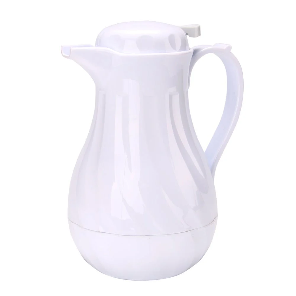 Carafe, Thermal, 64 Ounce, White, Push-Button,10 - 1 EACH