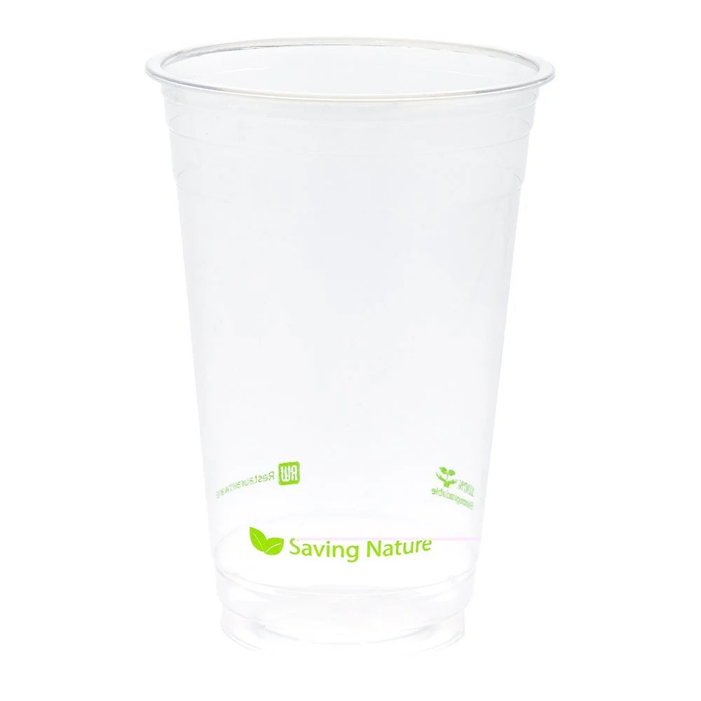 Cups, Cold, 20 Ounce, Plastic, Clear, PLA, Renewable & Compostable,1 - 1000 COUNT