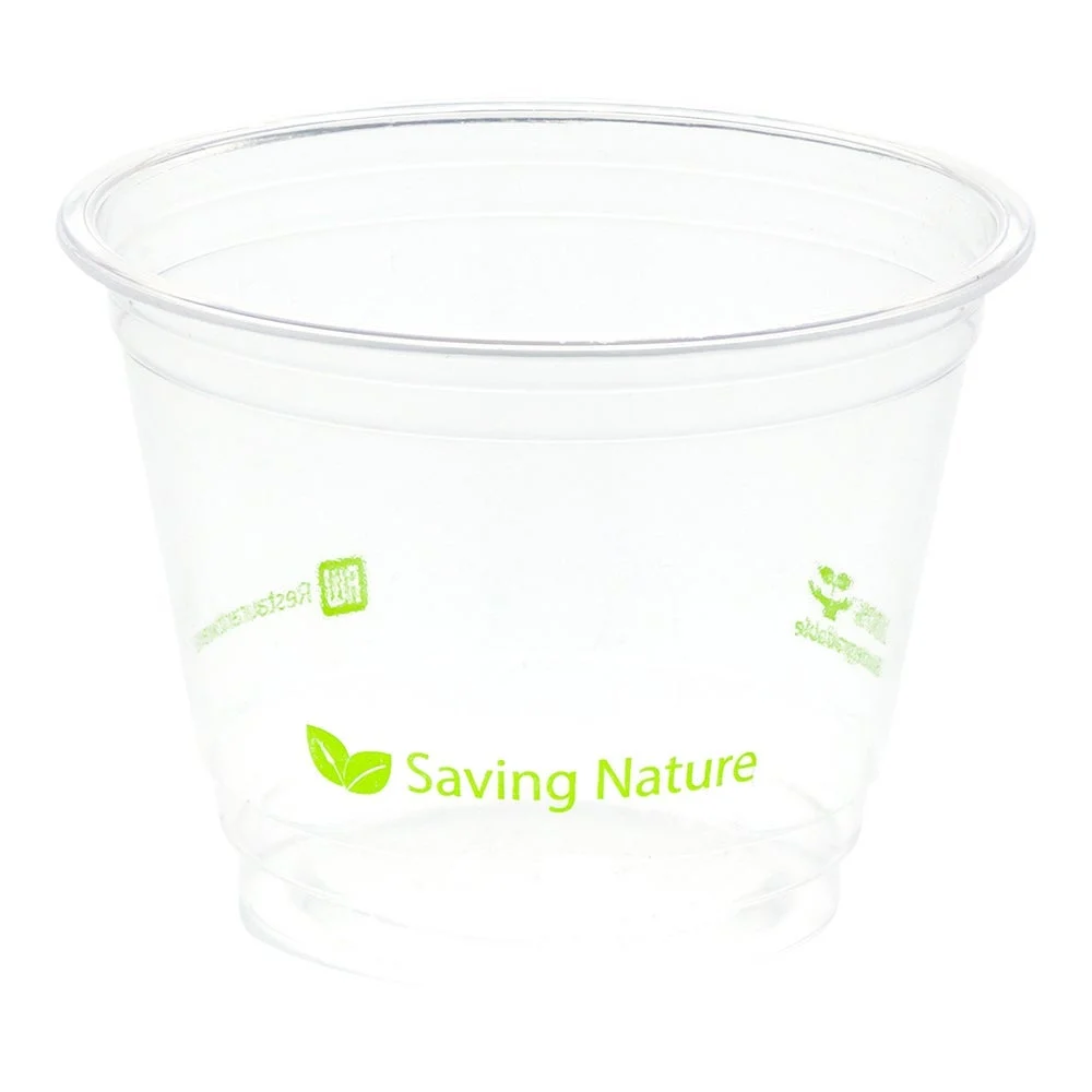 Cups, Cold, 9 Ounce, Plastic, Clear, PLA, Renewable & Compostable,1 - 1000 COUNT