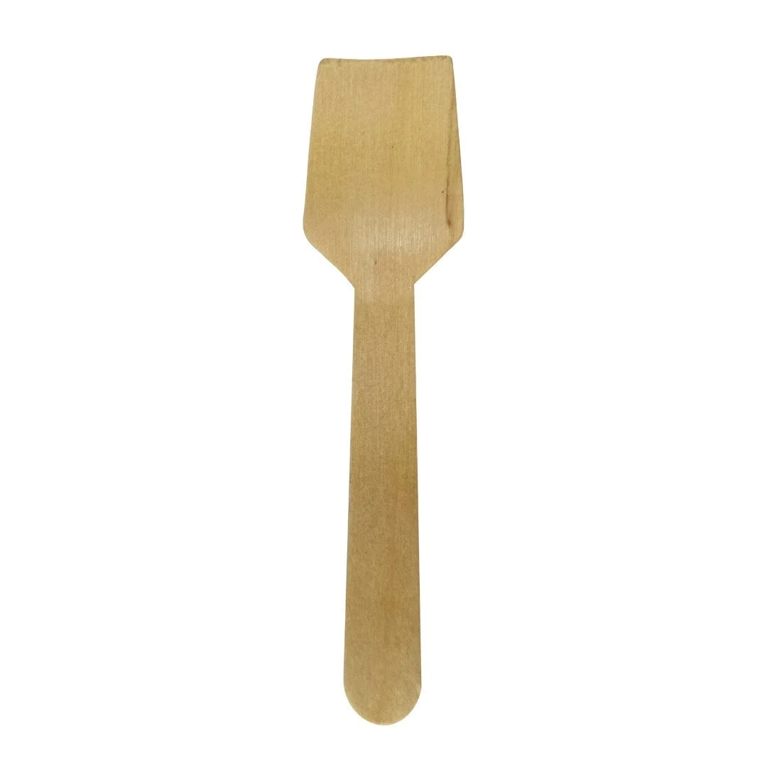 Spoons, Ice Cream, 3.75 Inch, Wooden,30 - 100 COUNT