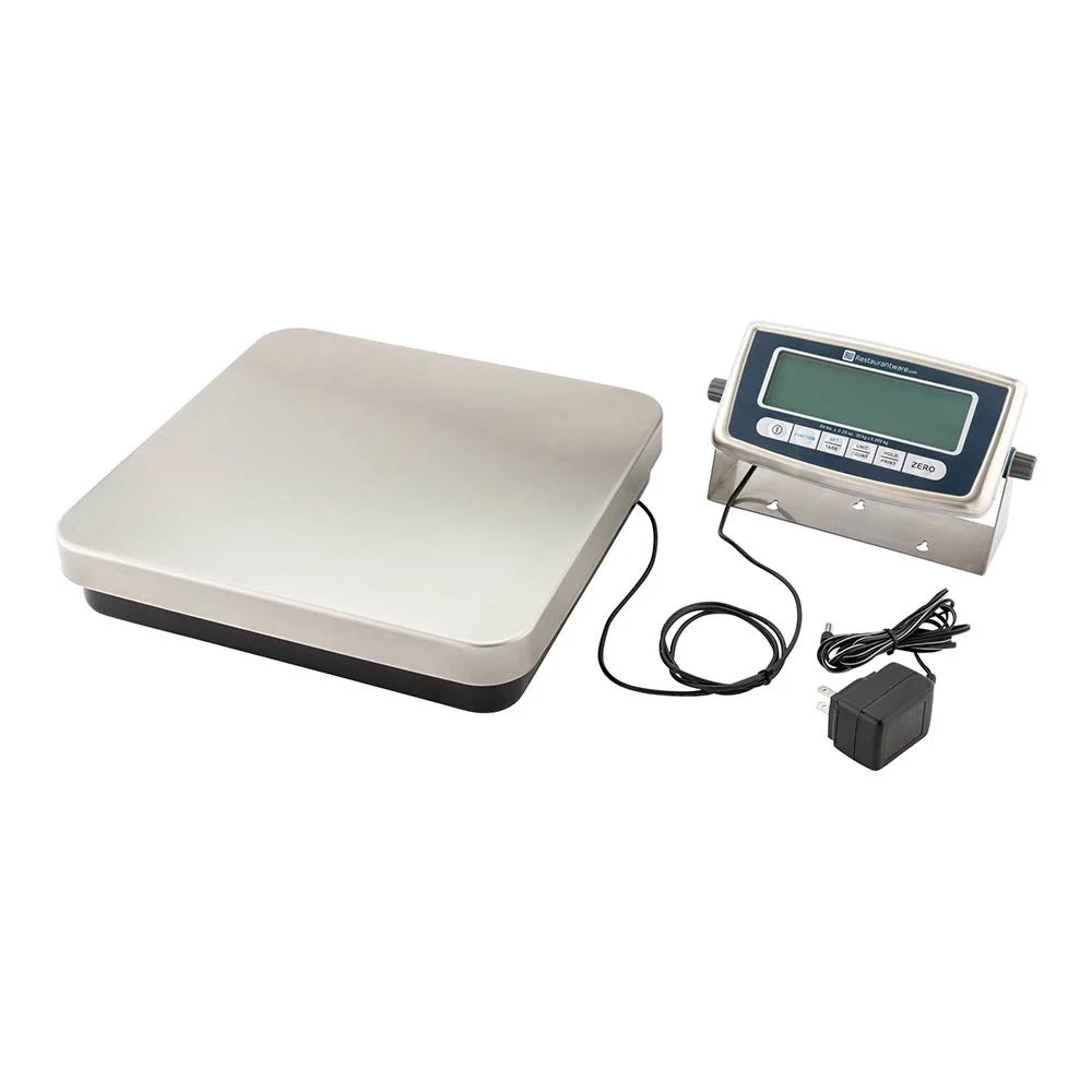 Scales, Receiving, 60 Pound, Digital, Silver, with 12 x 12.5 Inch Platform,1 - 1 EACH