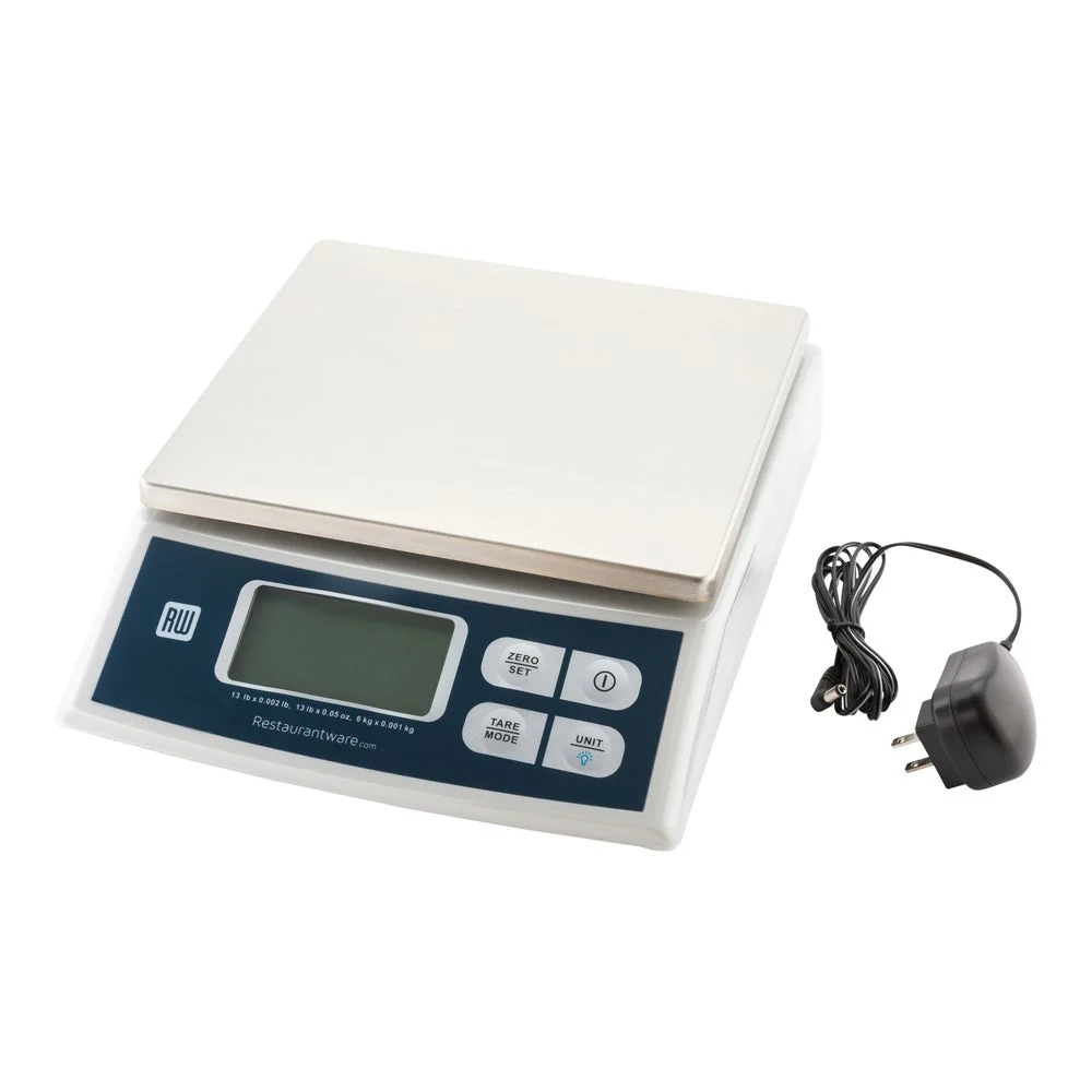 Scale, Portion Control, 13 Pound, Digital, White, with 9 x 10 Inch Platform,1 - 1 EACH
