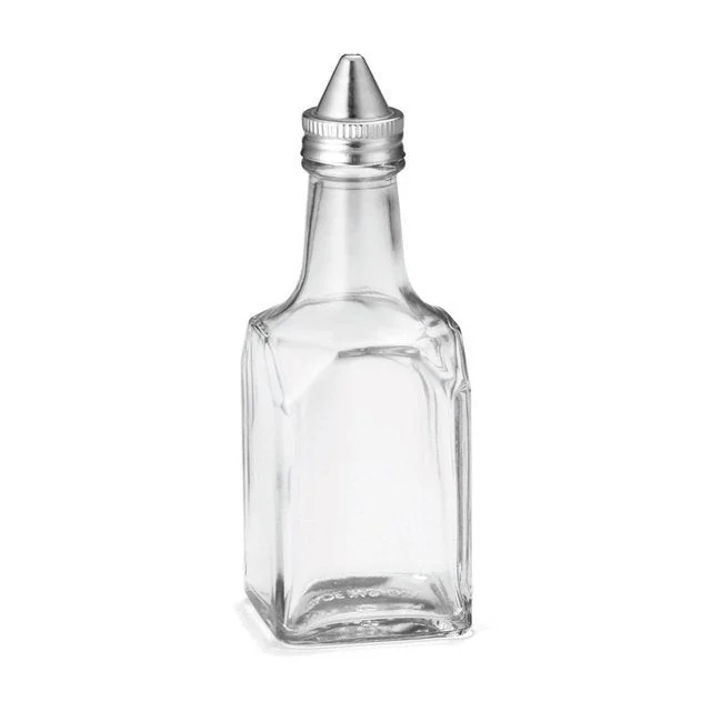Dispensers, Oil & Vinegar, 6 Ounce, Clear, Glass, with Stainless Steel Tops, 30727875064401, 6 Ounce,4 - 4 COUNT