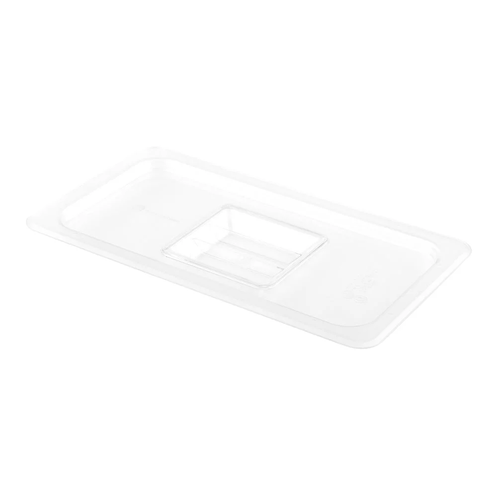 Lids, Food Pan, Clear, Plastic, for Third-Size Met Lux Containers,1 - 10 COUNT