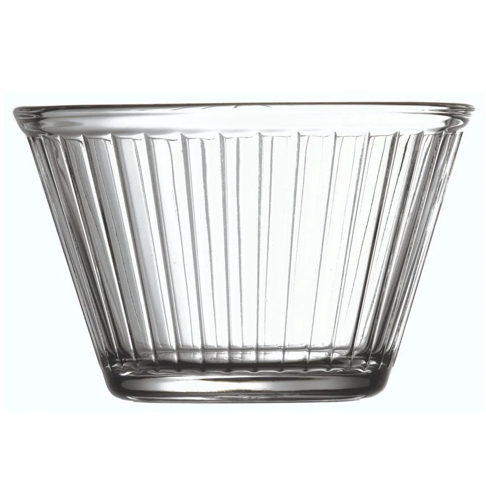 Ramekins, Fluted, Glass, 6 Ounce, 3.50 x 3.50 x 2.25 Inch, Clear,1 - 60 COUNT