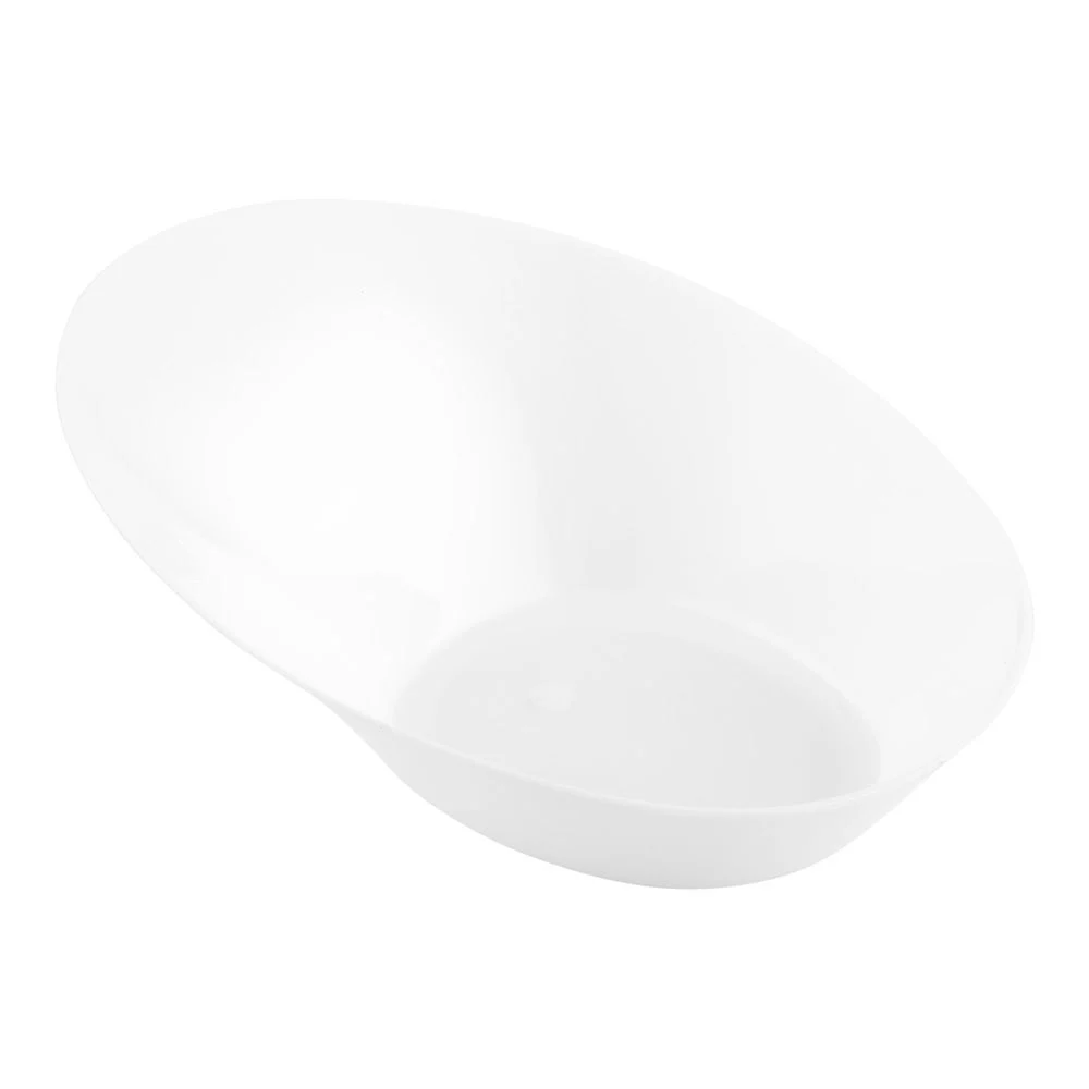 Dishes, Ellipse Serving, 4 x 3 x 1.25 Inch, Plastic, White, Oval,1 - 50 COUNT