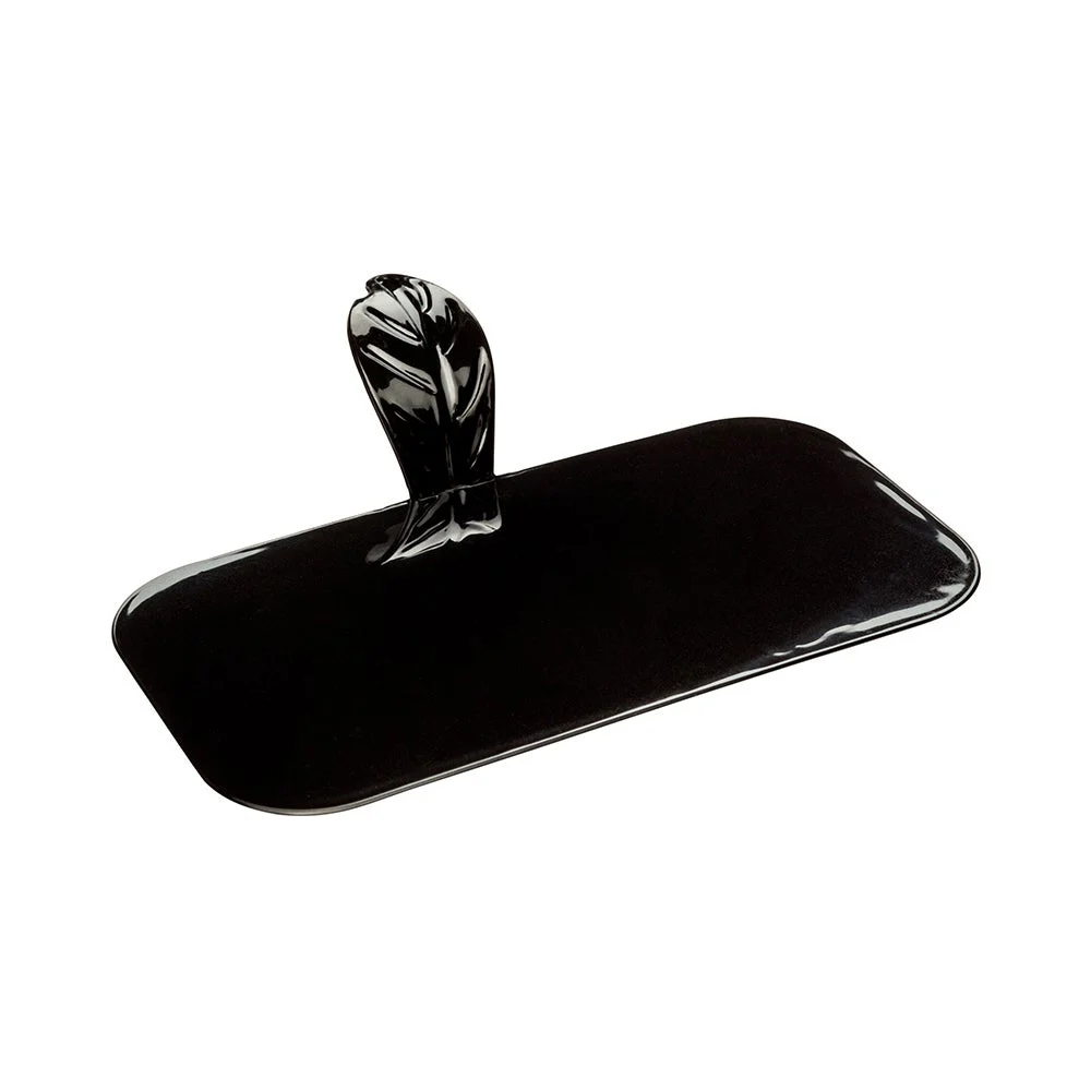Trays, Pastry Pallet, 4 x 2.25 x 1 Inch, Rectangular, Black, Plastic, with Handle,1 - 25 COUNT