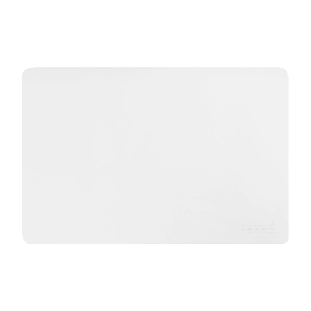 Placemats, 17.75 x 12 Inch, White, Vinyl, Rectangular, Embossed,1 - 6 COUNT