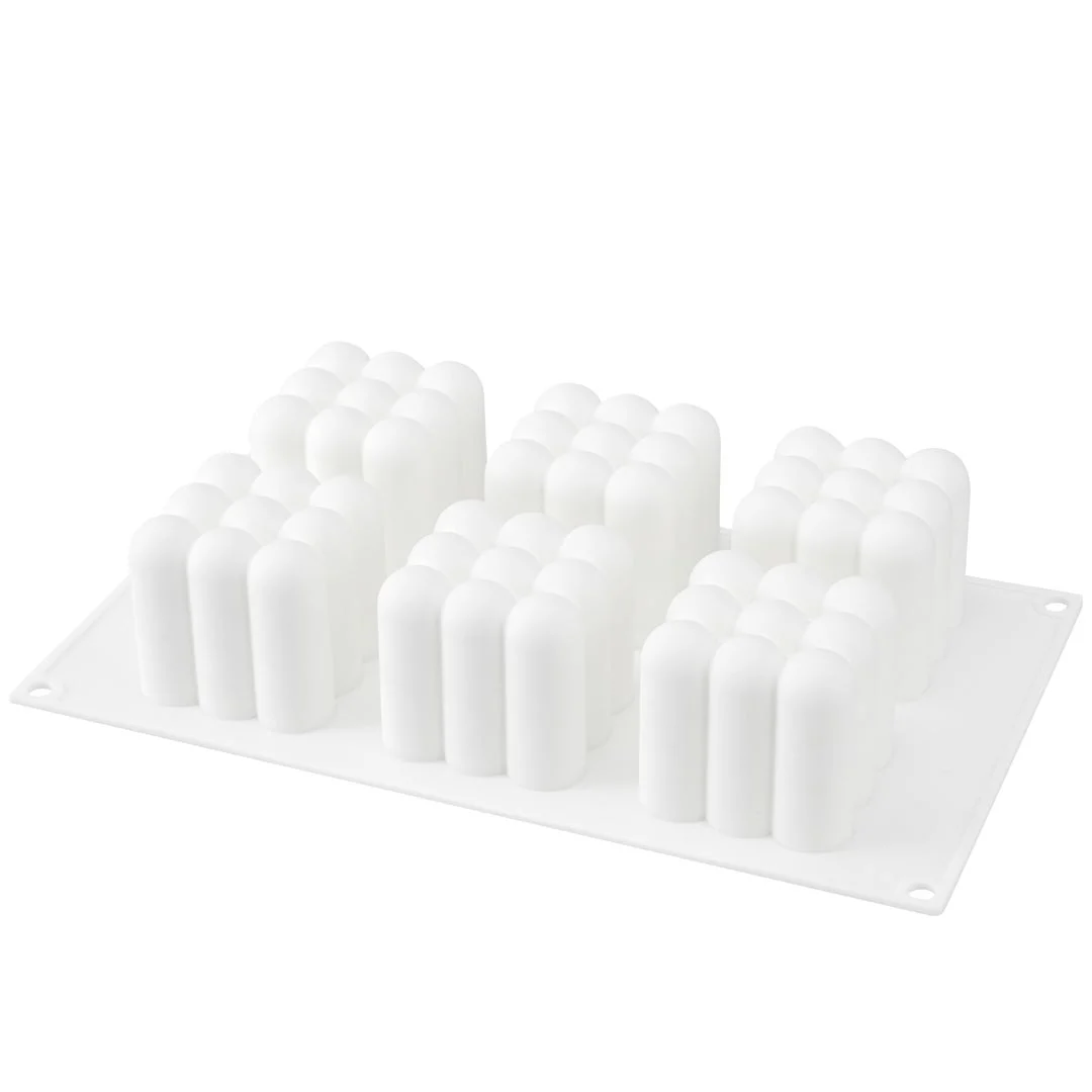 Mold, Baking, 6-Compartment, Bubble Cube, White, Silicone,1 - 1 EACH