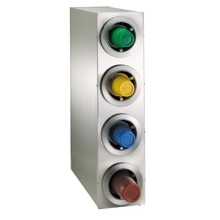 Dispenser, Cup, 3-Slot, Countertop, 32.50 x 8.13 x 23 Inch, Stainless Steel, Vertical Cabinet, Fits 8-44 Ounce Cups,1 - 1 EACH